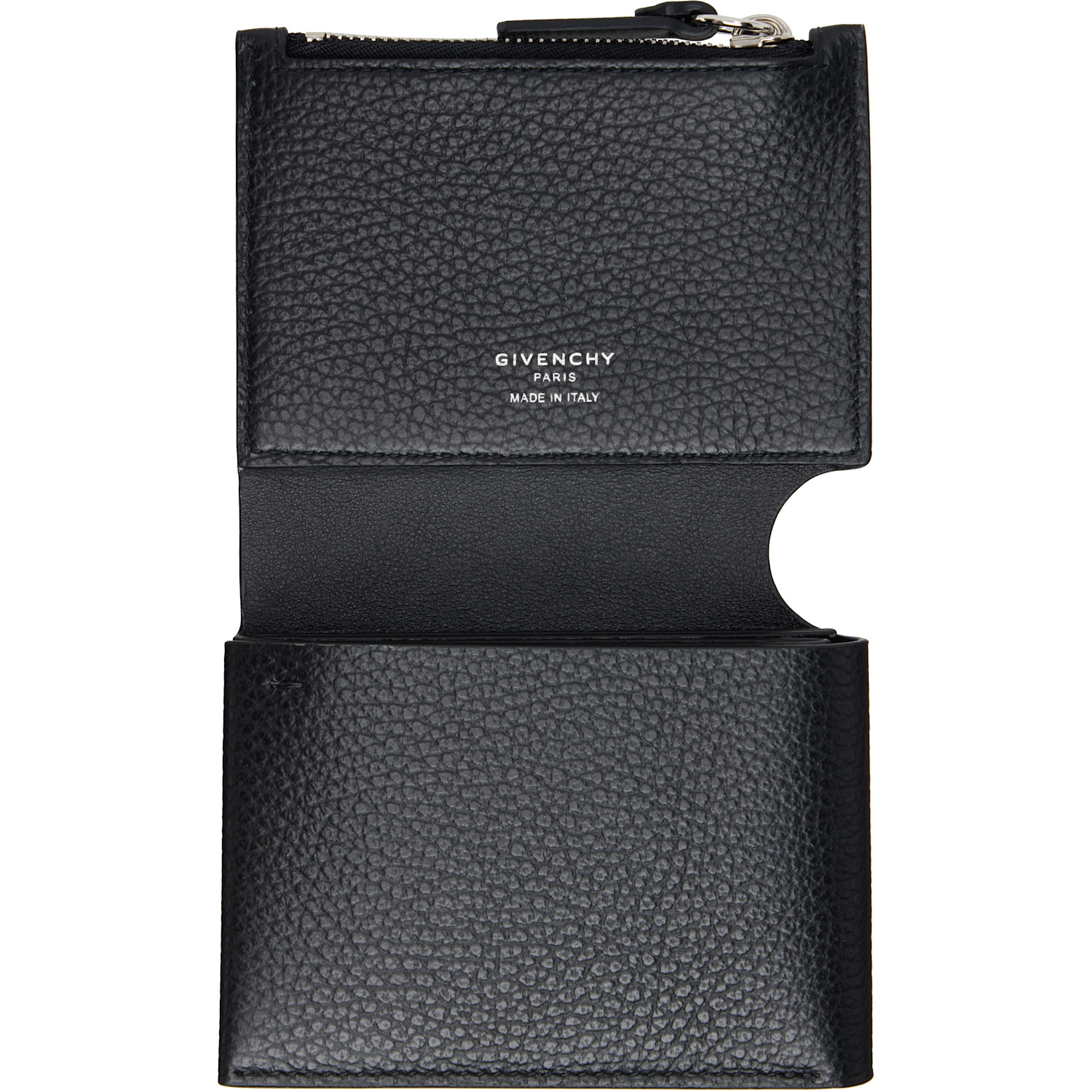  Givenchy Black Folded Trifold Wallet 