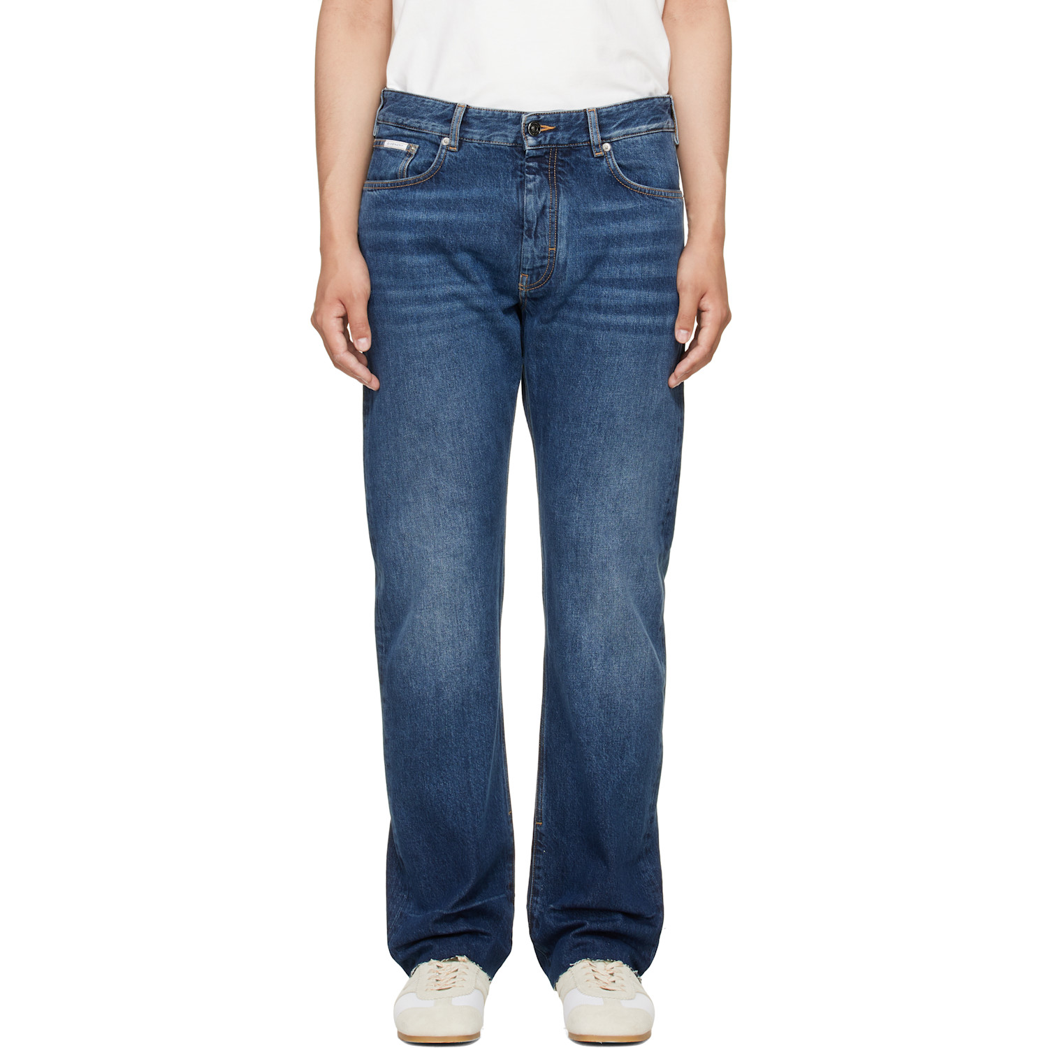 Givenchy Blue Fringed Vintage Jeans