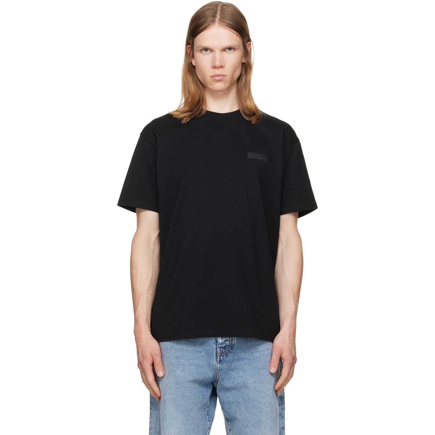 Givenchy Black 'Givenchy Paris' Grosgrain T-shirt