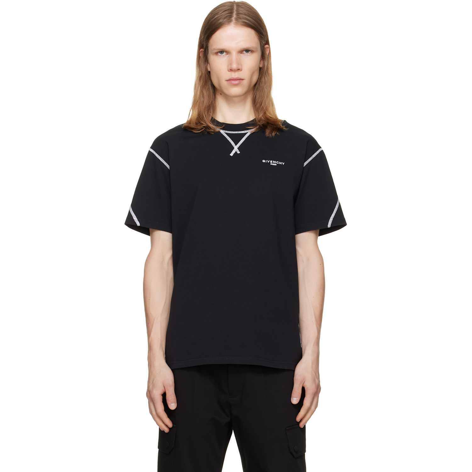 Givenchy Black Couture Seam T-shirt