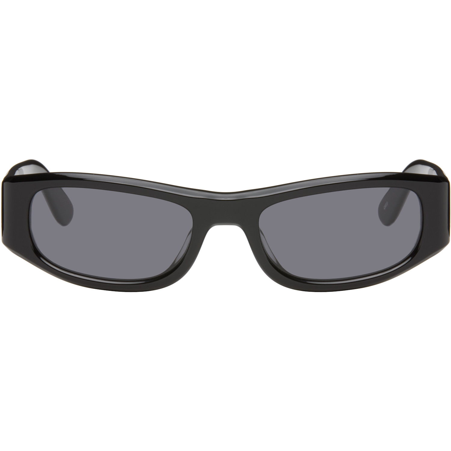 THISTLES Black 'The Suede' Sunglasses