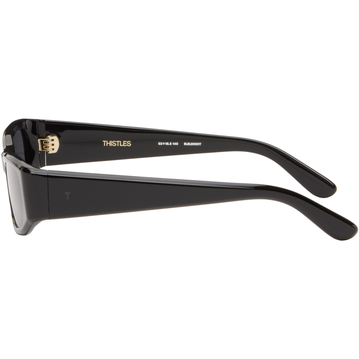 Thistles Black 'the Suede' Sunglasses 