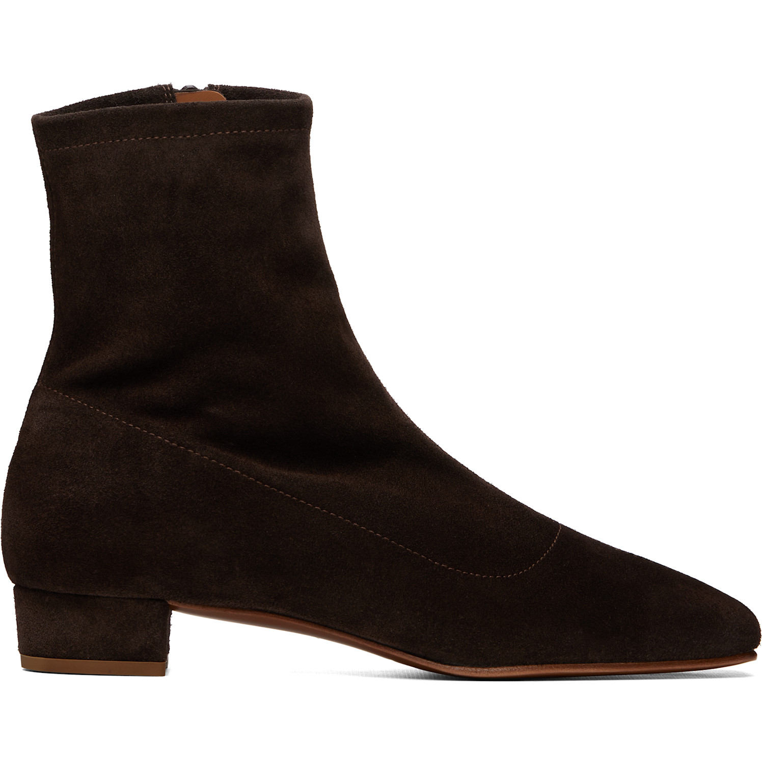 BY FAR Brown Este Suede Leather Boots