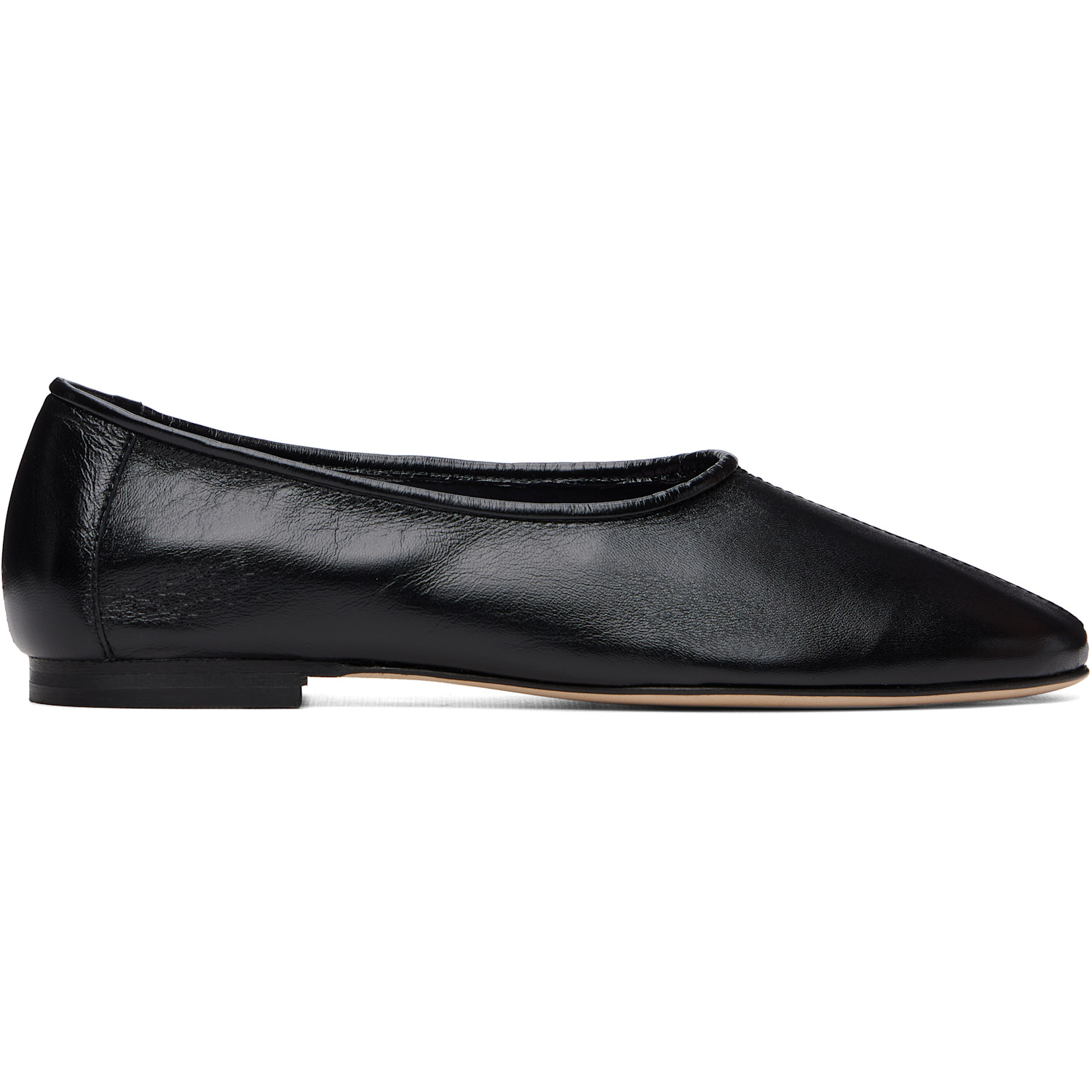 BY FAR Black Prudence Flats
