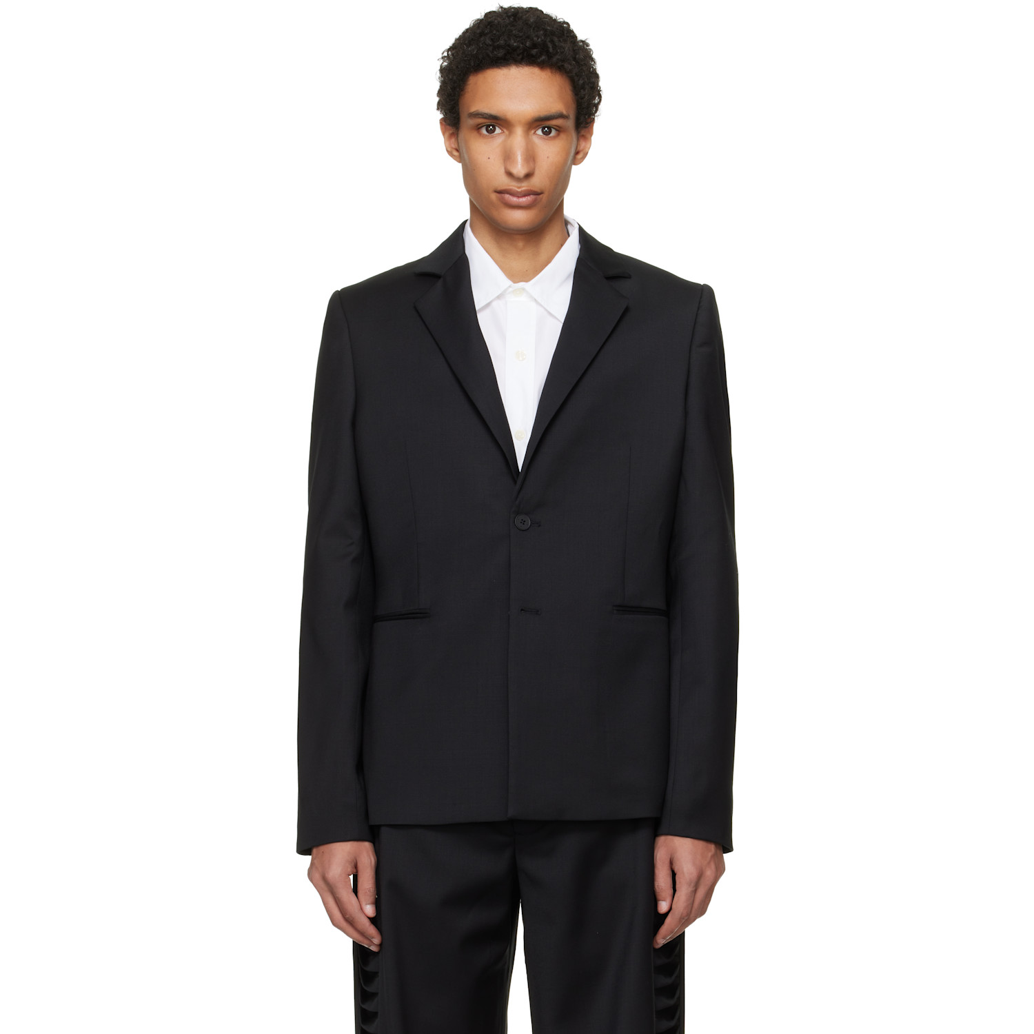 HELIOT EMIL Black Vibraxis Blazer