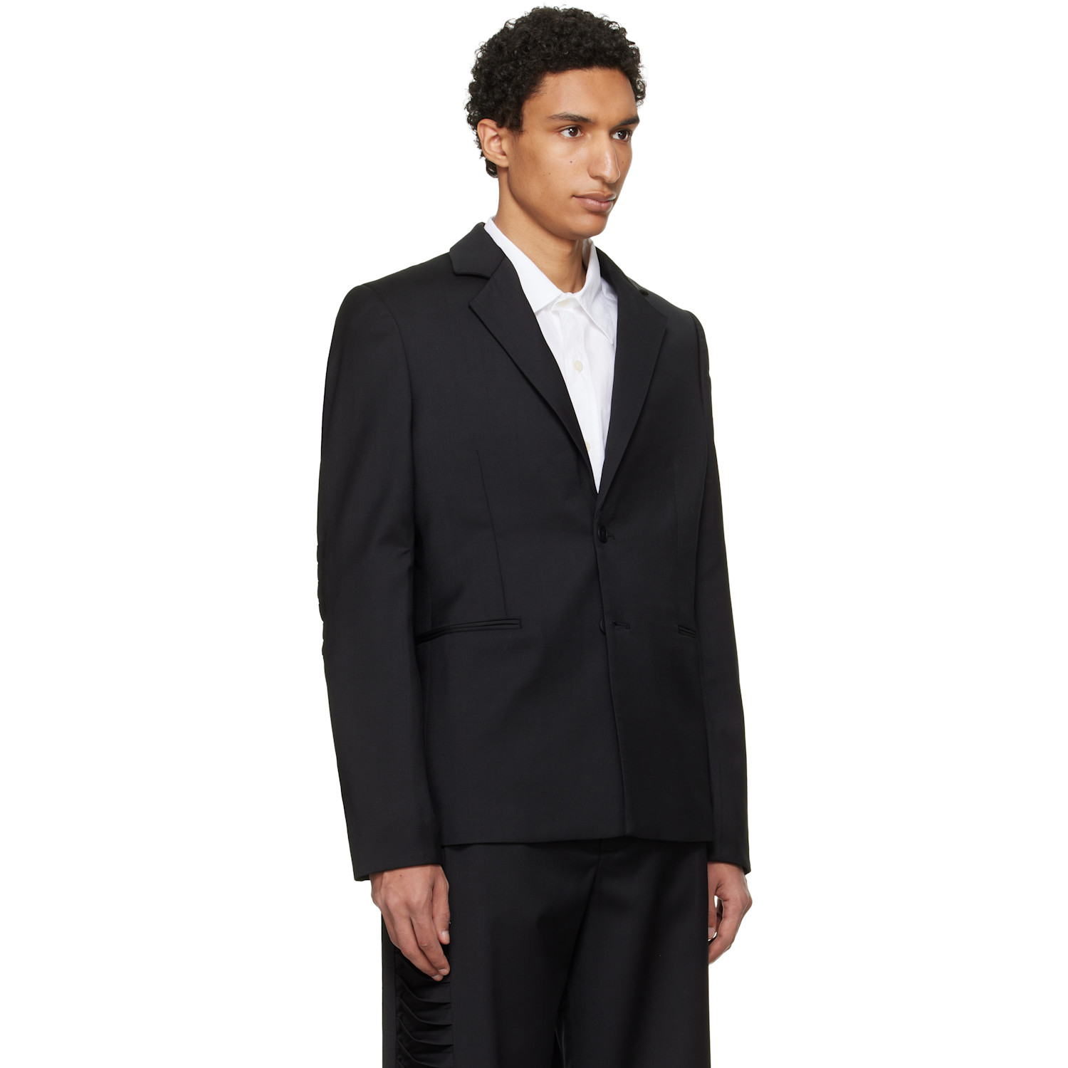  Heliot Emil Black Vibraxis Blazer 