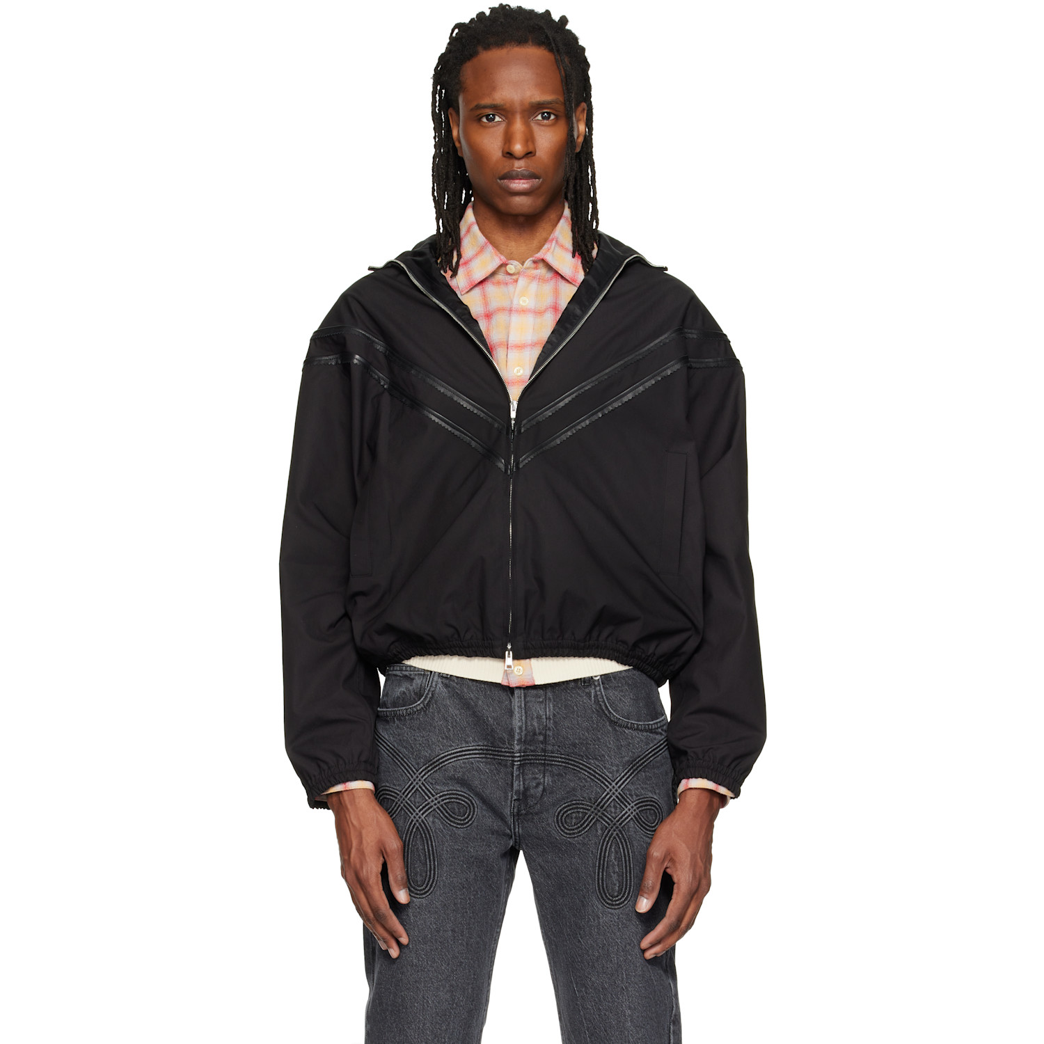 Stefan Cooke Black Pinking Corded Jacket