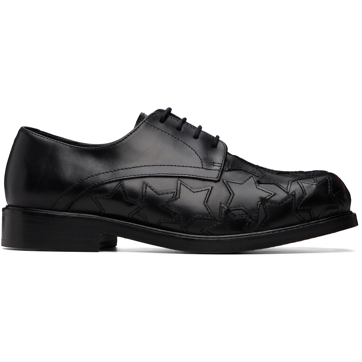 Stefan Cooke Black Star Square Toe Derbys
