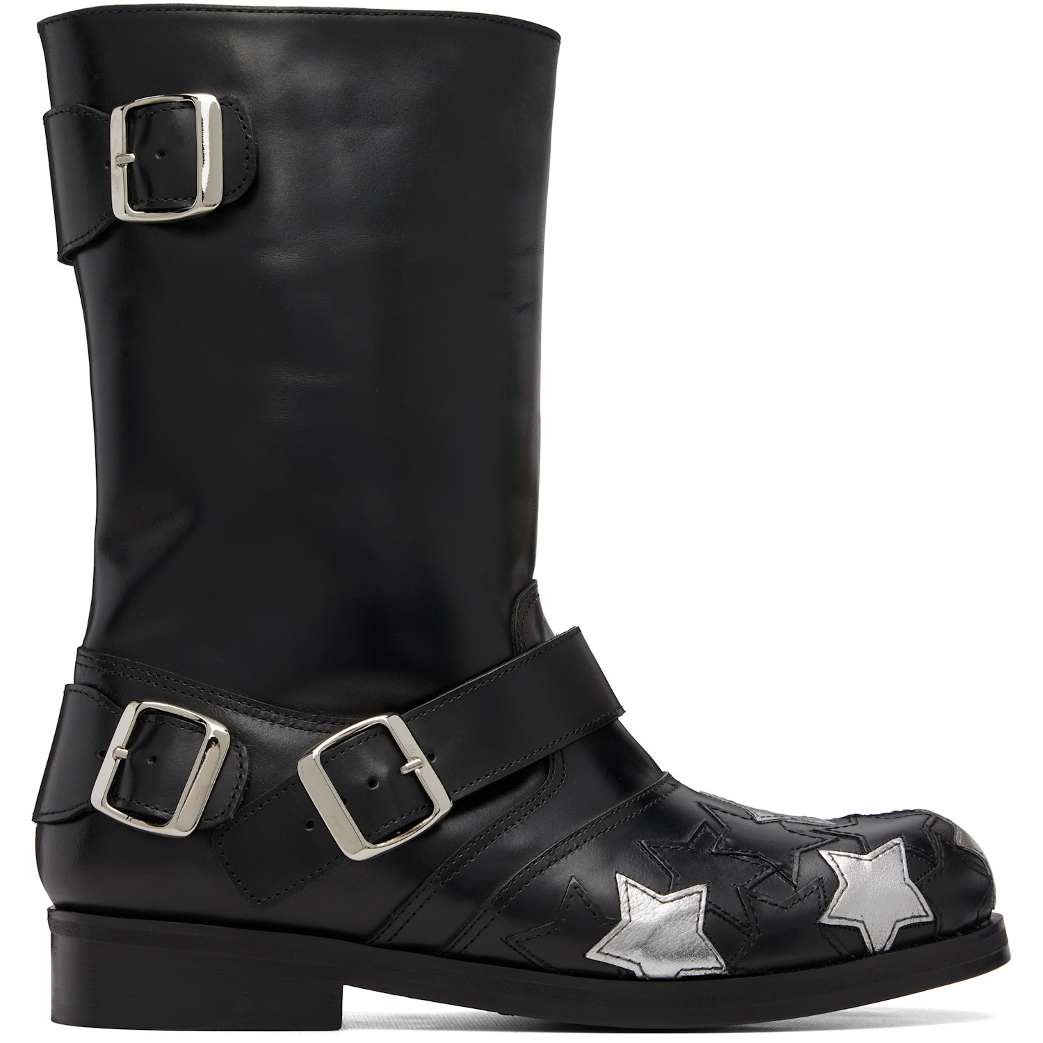 Stefan Cooke Black Star Biker Boots