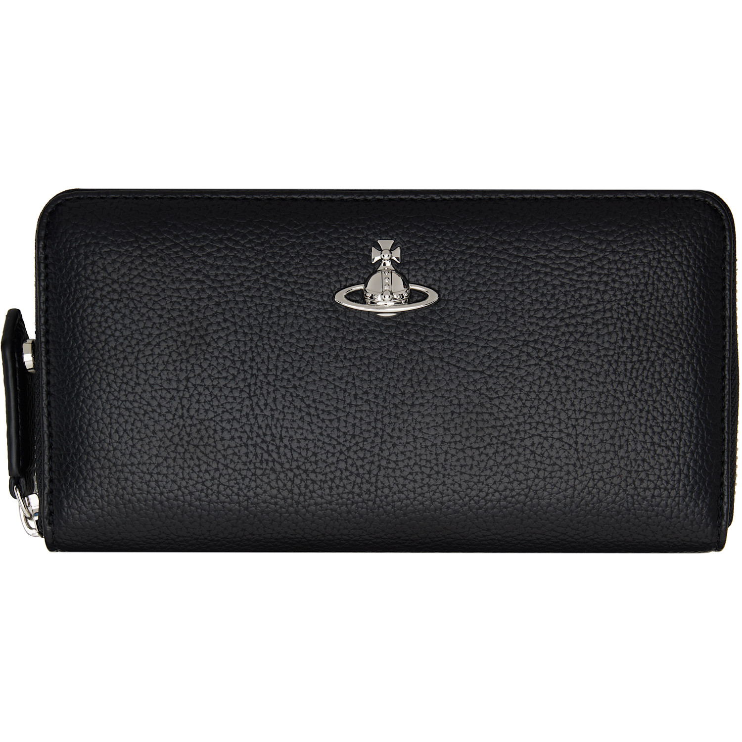 Vivienne Westwood Black Classic Zip Round Wallet