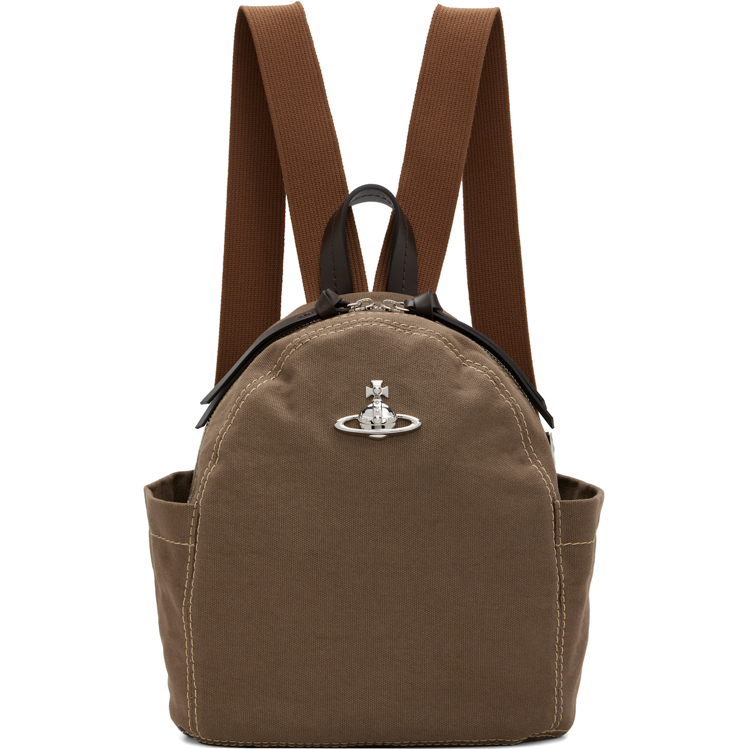 Vivienne Westwood Khaki George Small Backpack