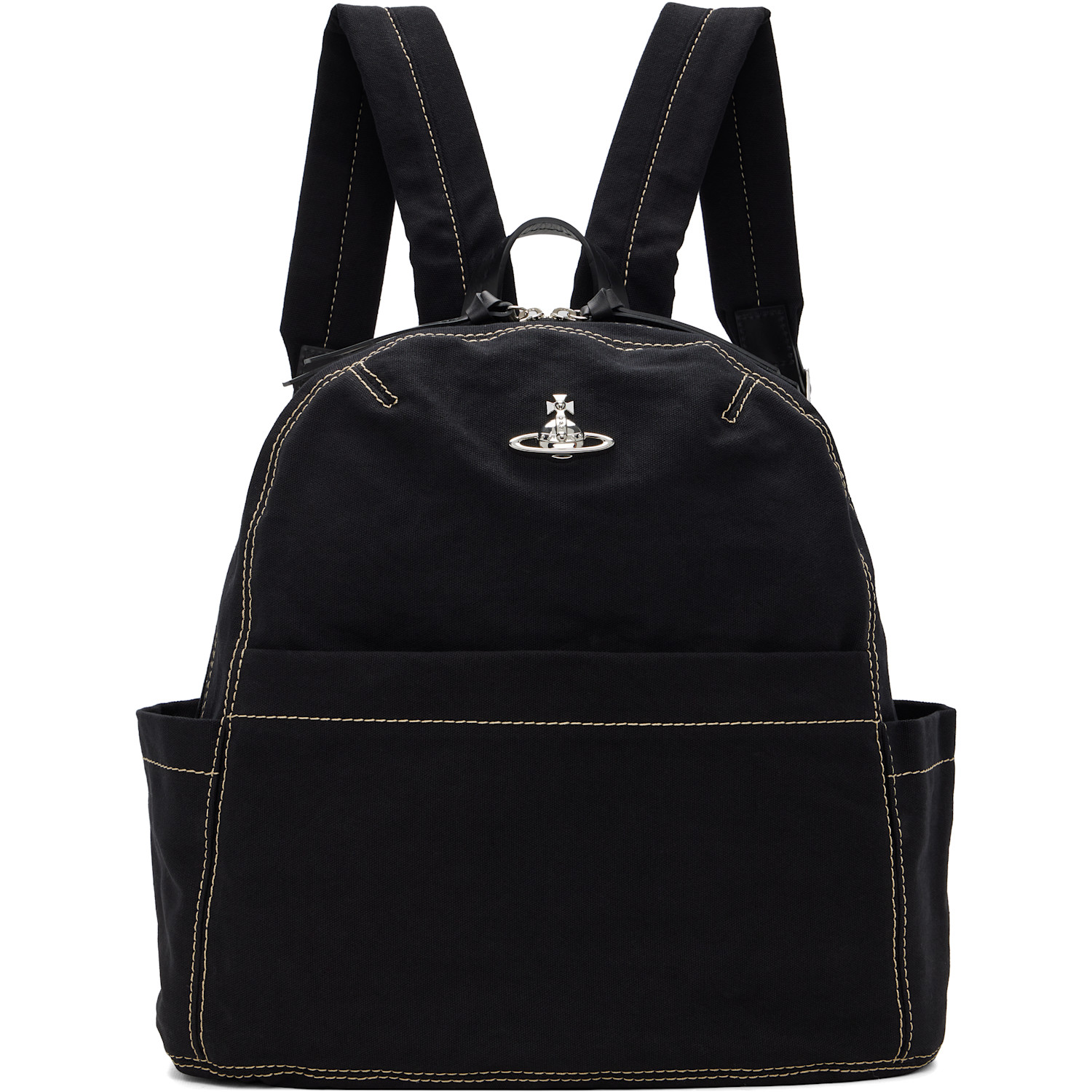 Vivienne Westwood Black George Medium Backpack