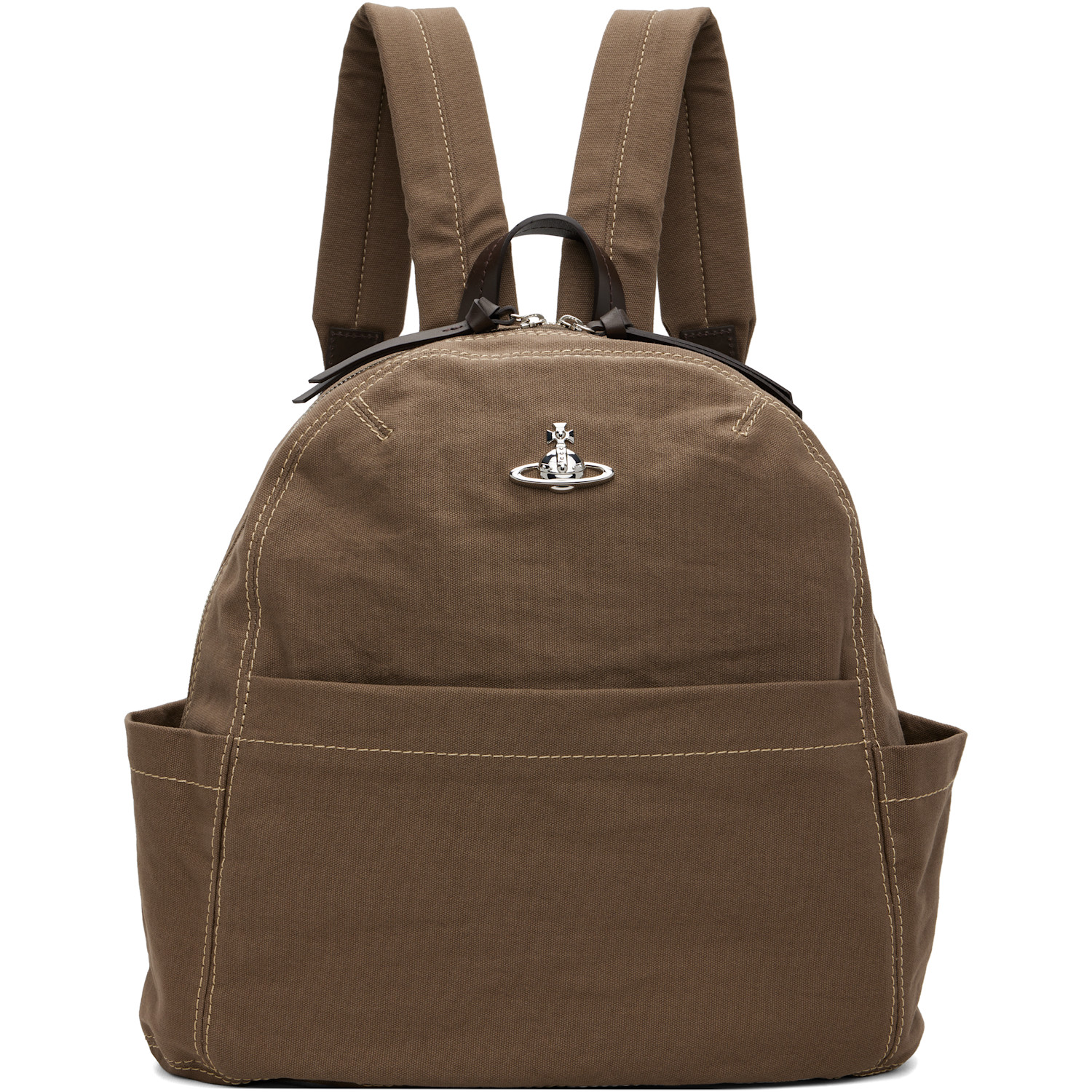 Vivienne Westwood Khaki George Medium Backpack