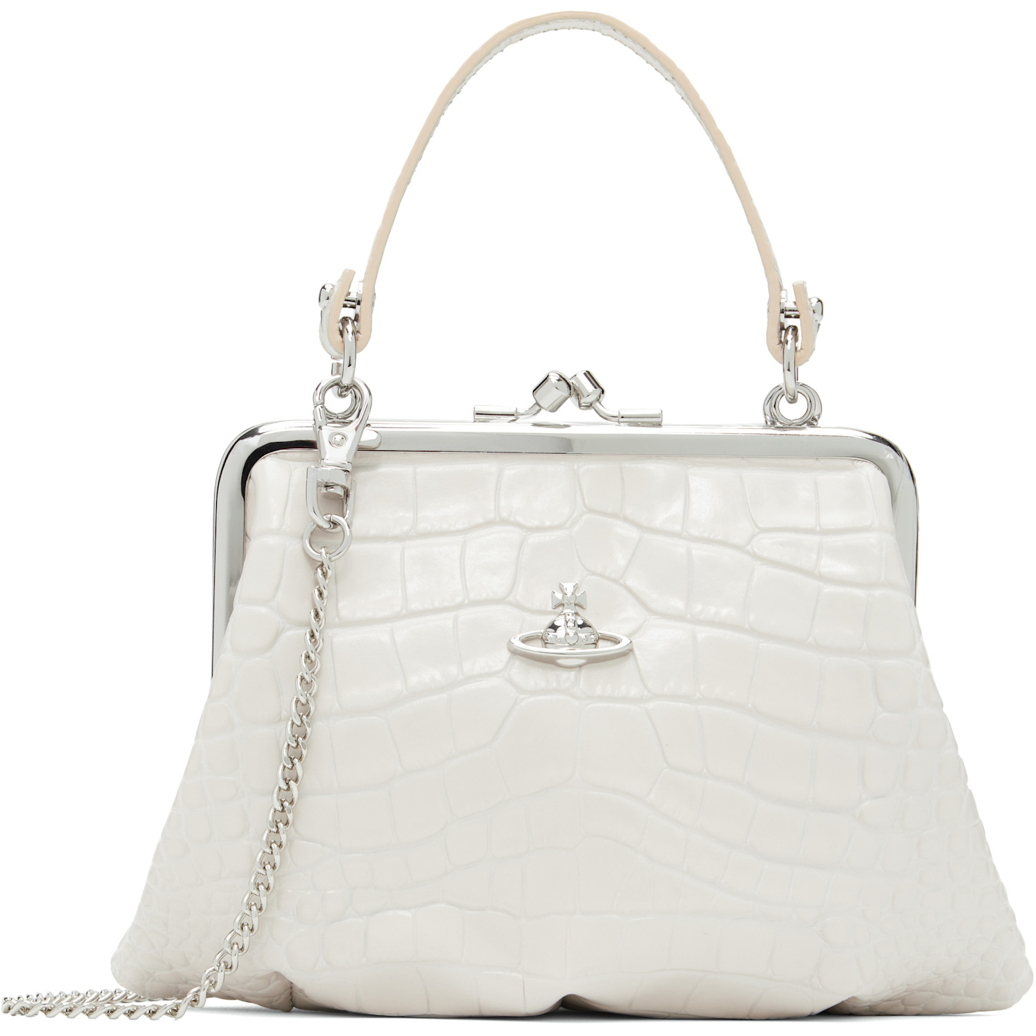 Vivienne Westwood Off-White Granny Frame Bag