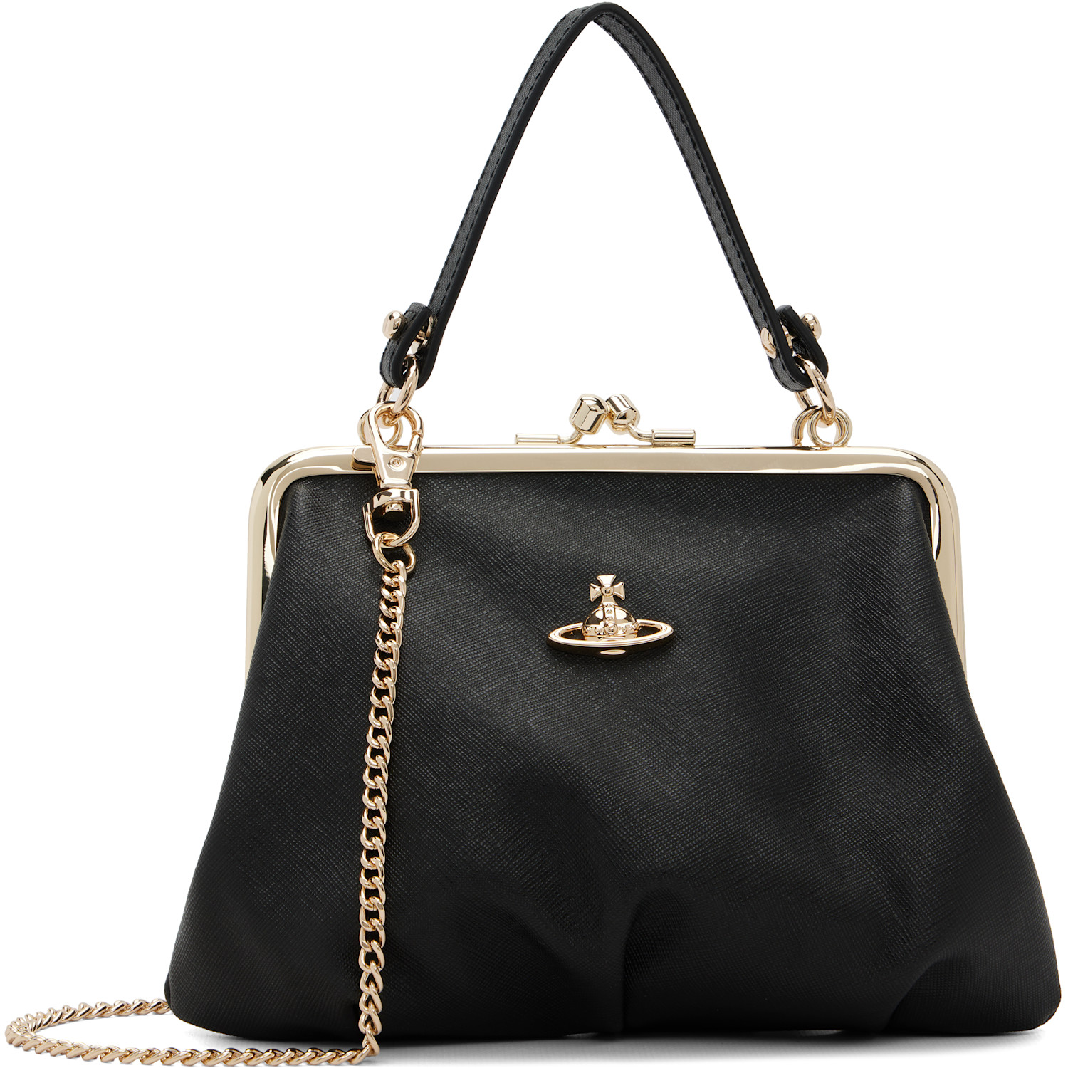 Vivienne Westwood Black Granny Frame Bag In N402 Black