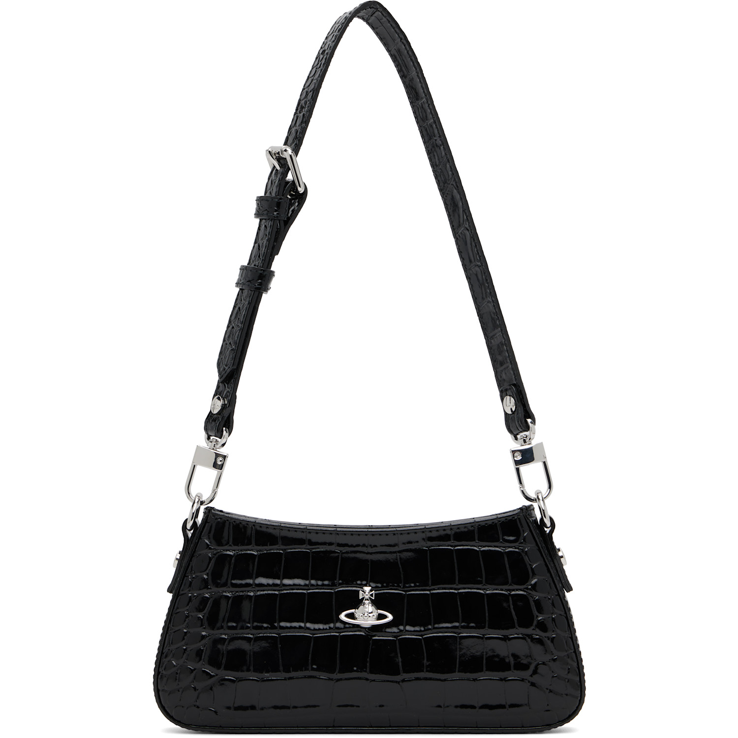 Vivienne Westwood Black Tasha Shoulder Phone Bag