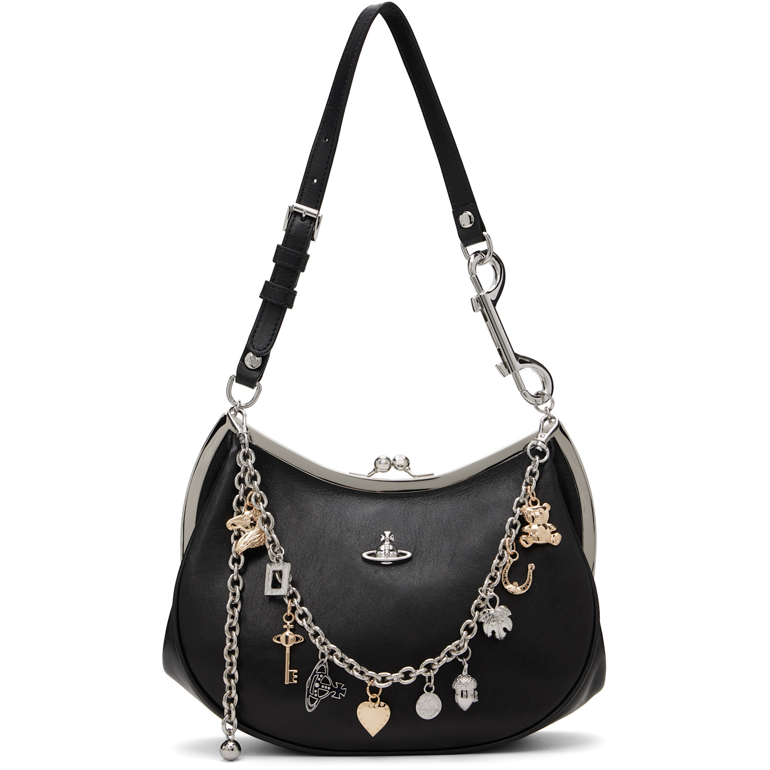 Vivienne Westwood Black Charm Frame Purse