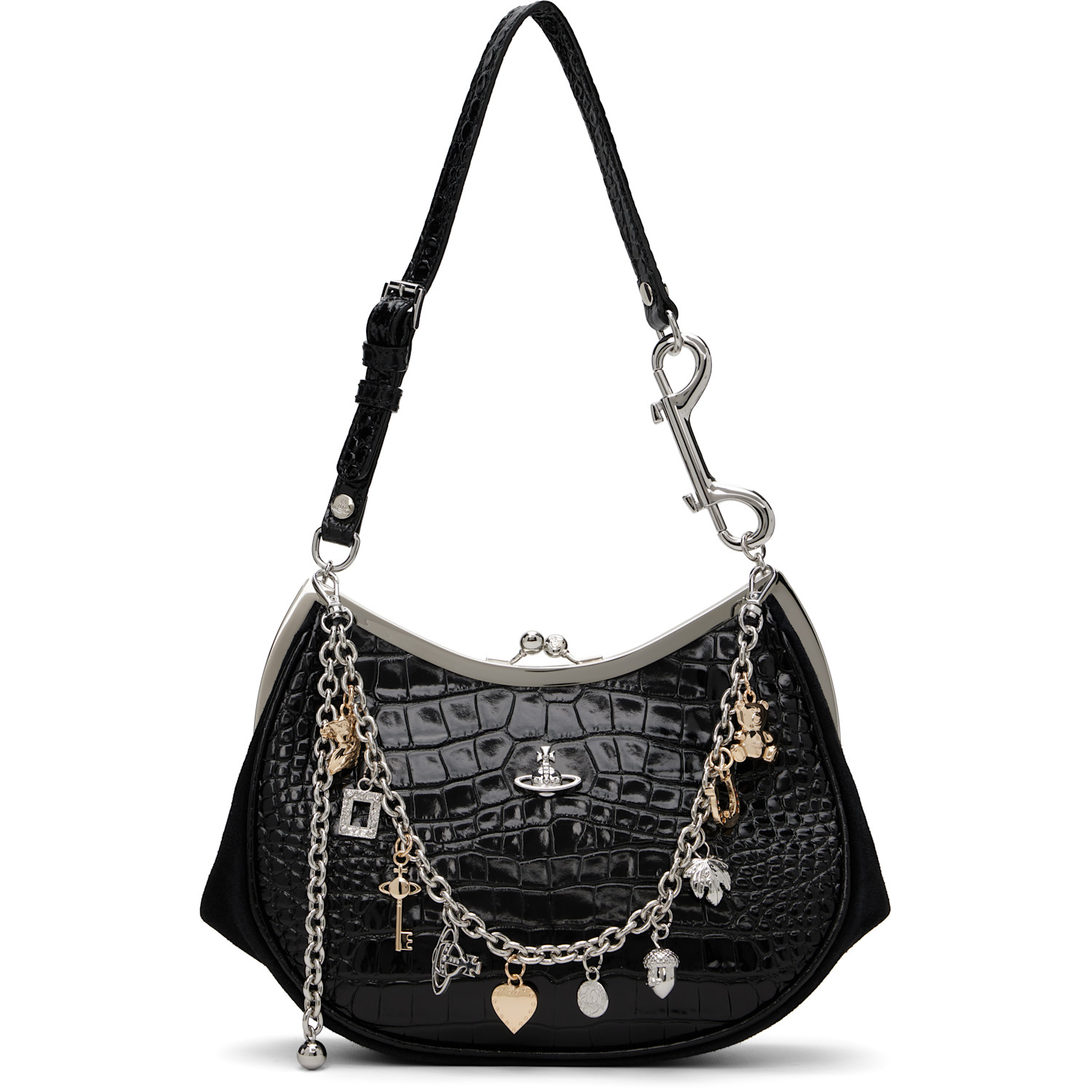 Vivienne Westwood Black Charm Frame Purse
