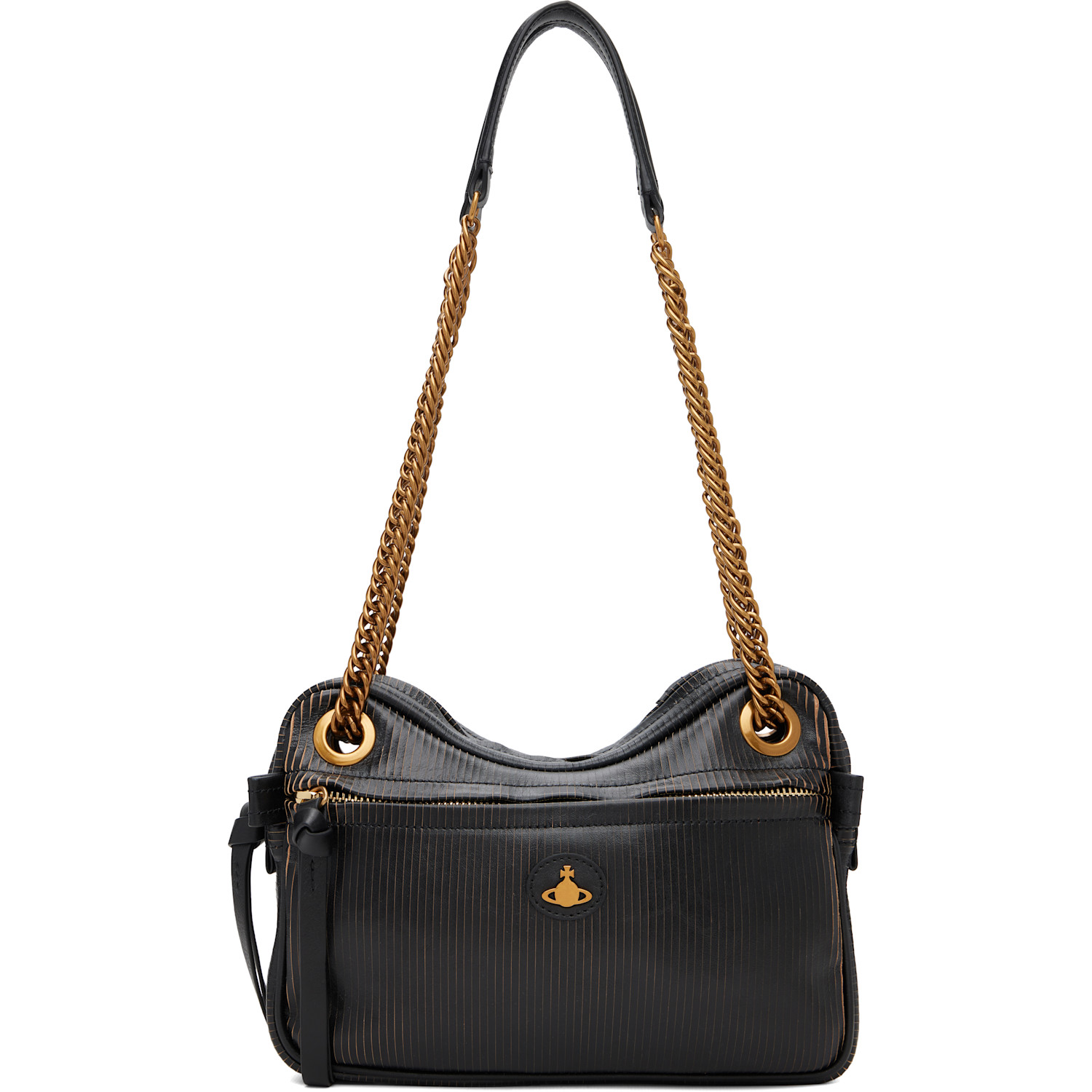Vivienne Westwood Black Dolce Medium Shoulder Bag