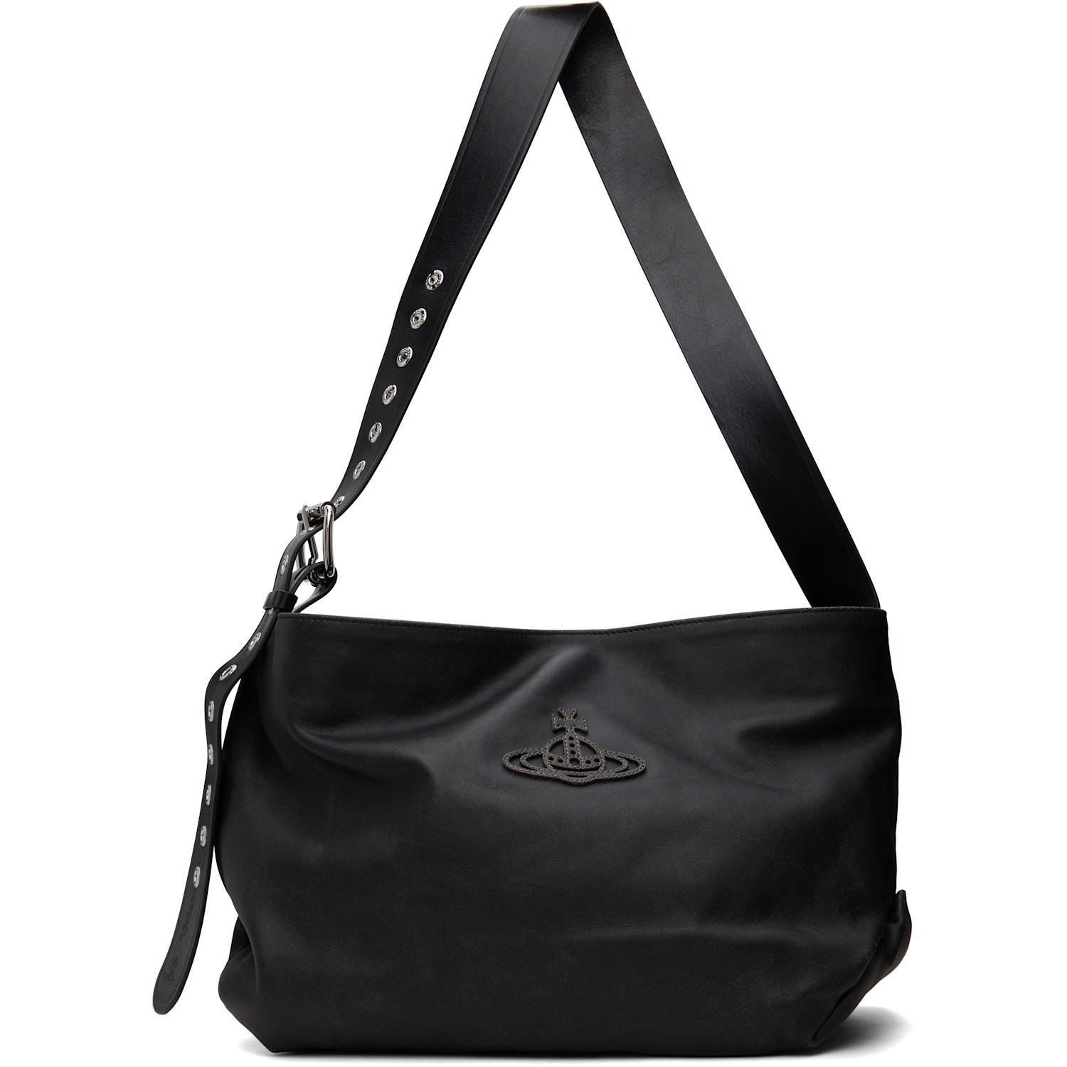 Vivienne Westwood Black Maxime Medium Shoulder Bag
