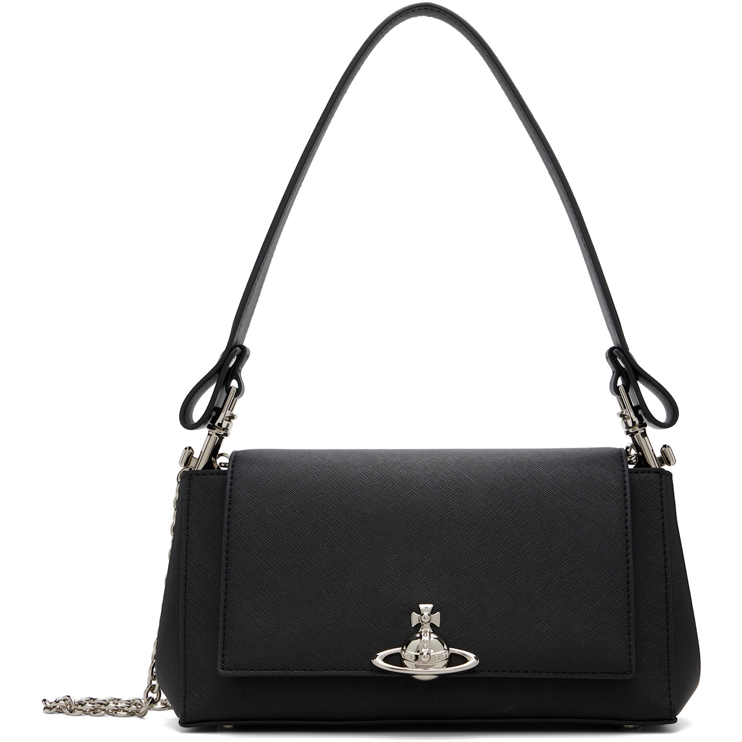 Vivienne Westwood Black Hazel Medium Hand Bag In N401 Black