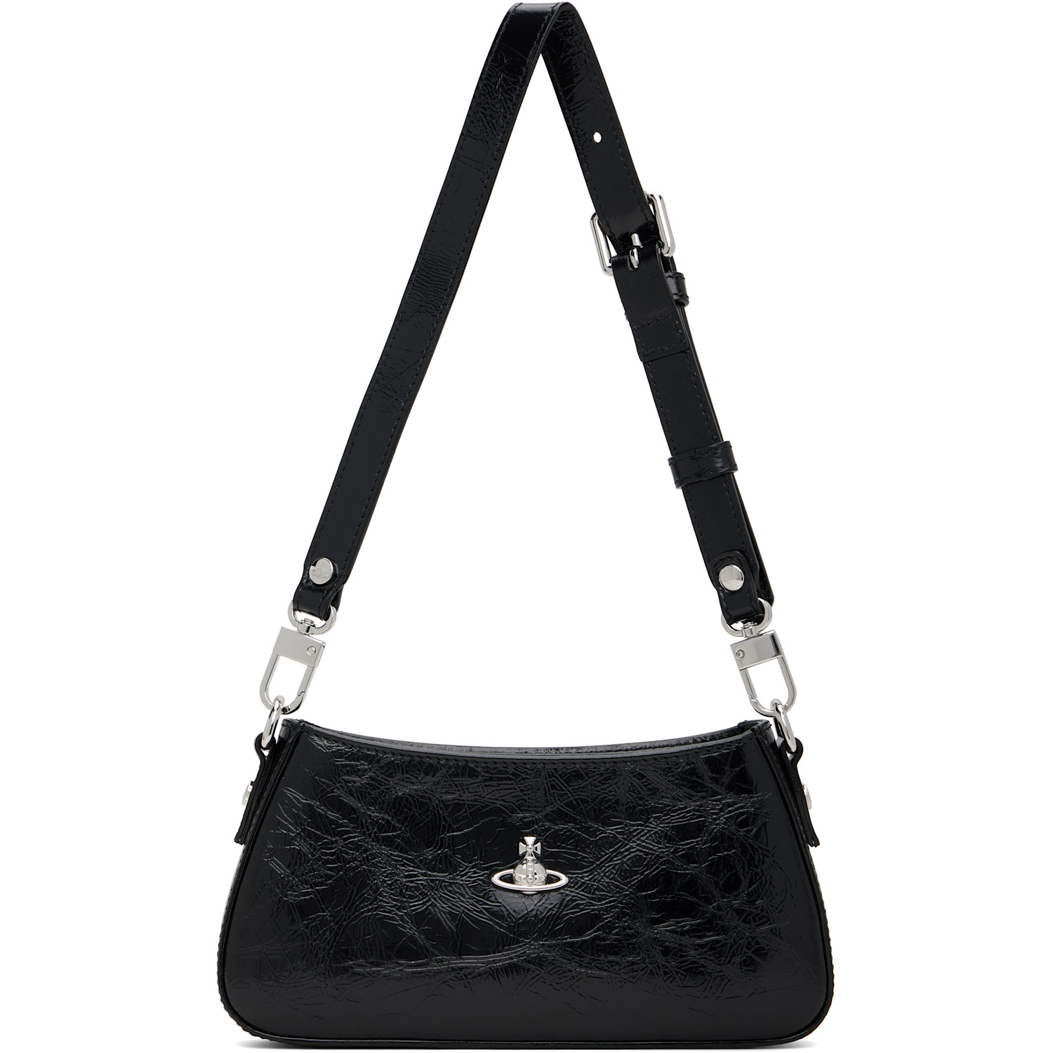 Vivienne Westwood Black Tasha Shoulder Phone Bag