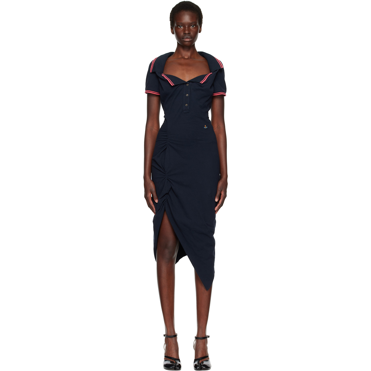 Vivienne Westwood Black Long Monday Pulling Midi Dress