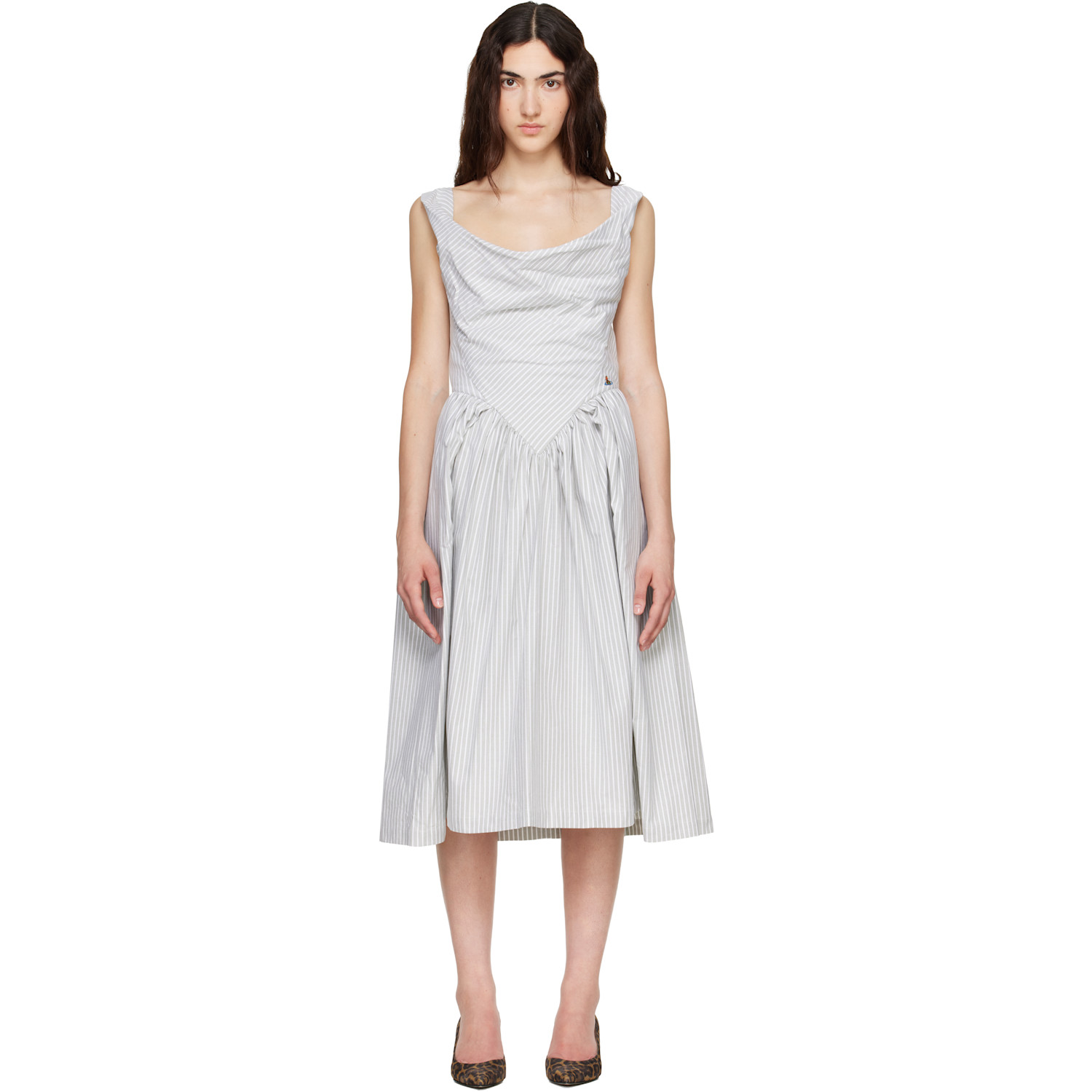 Vivienne Westwood Gray Sunday Midi Dress