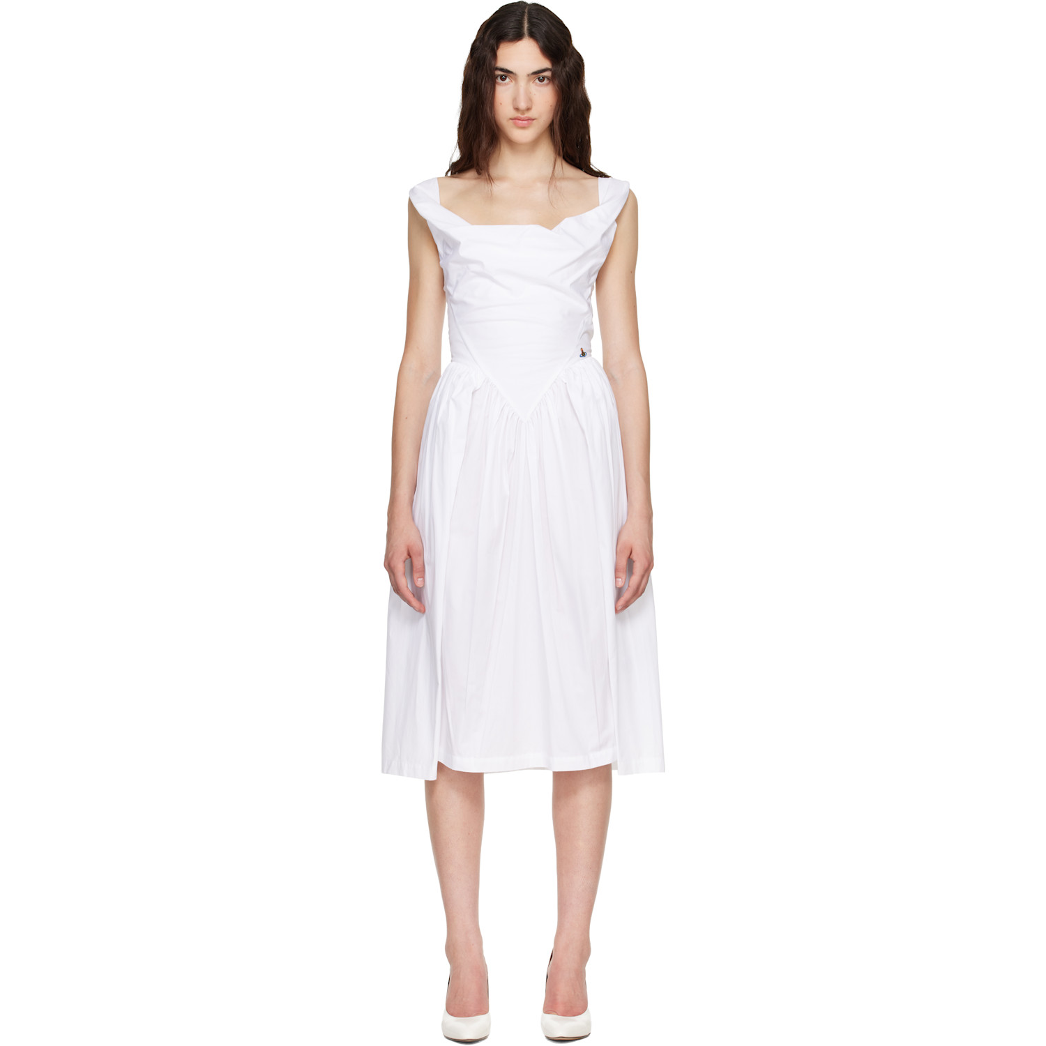 Vivienne Westwood White Sunday Midi Dress