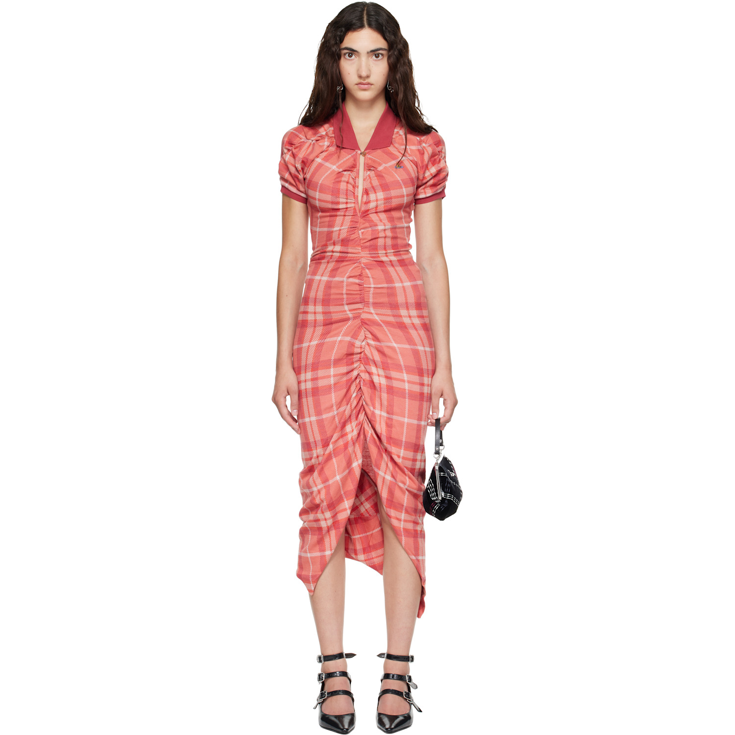Vivienne Westwood Pink Pulling Midi Dress