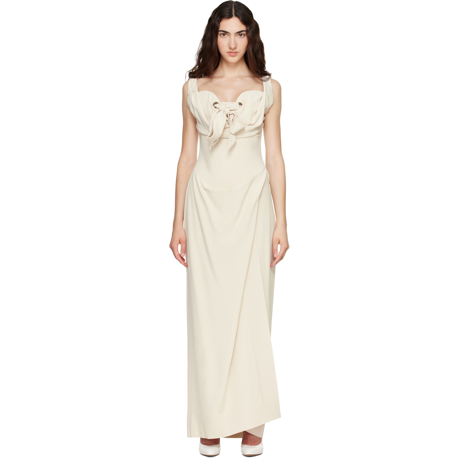 Vivienne Westwood Beige Iwona Corset Maxi Dress