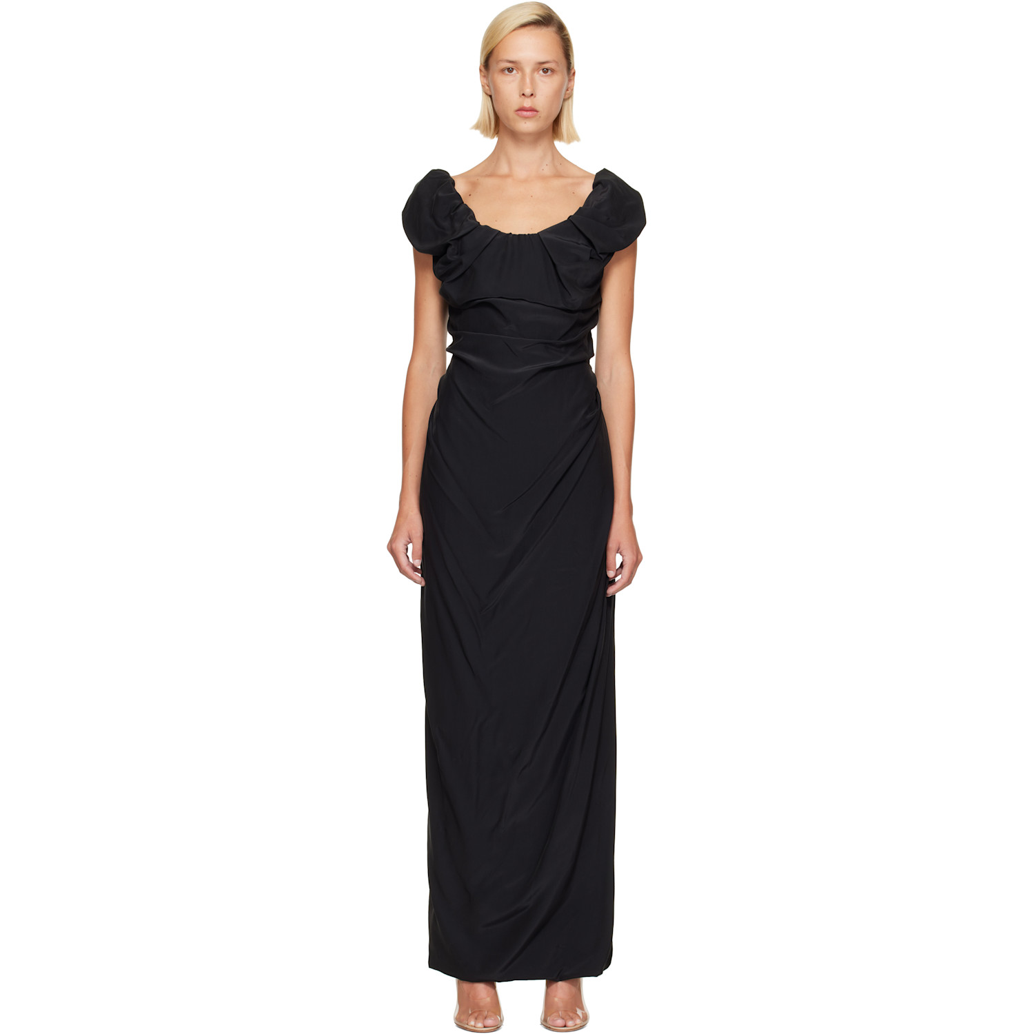 Vivienne Westwood Black Ginnie Amber Maxi Dress