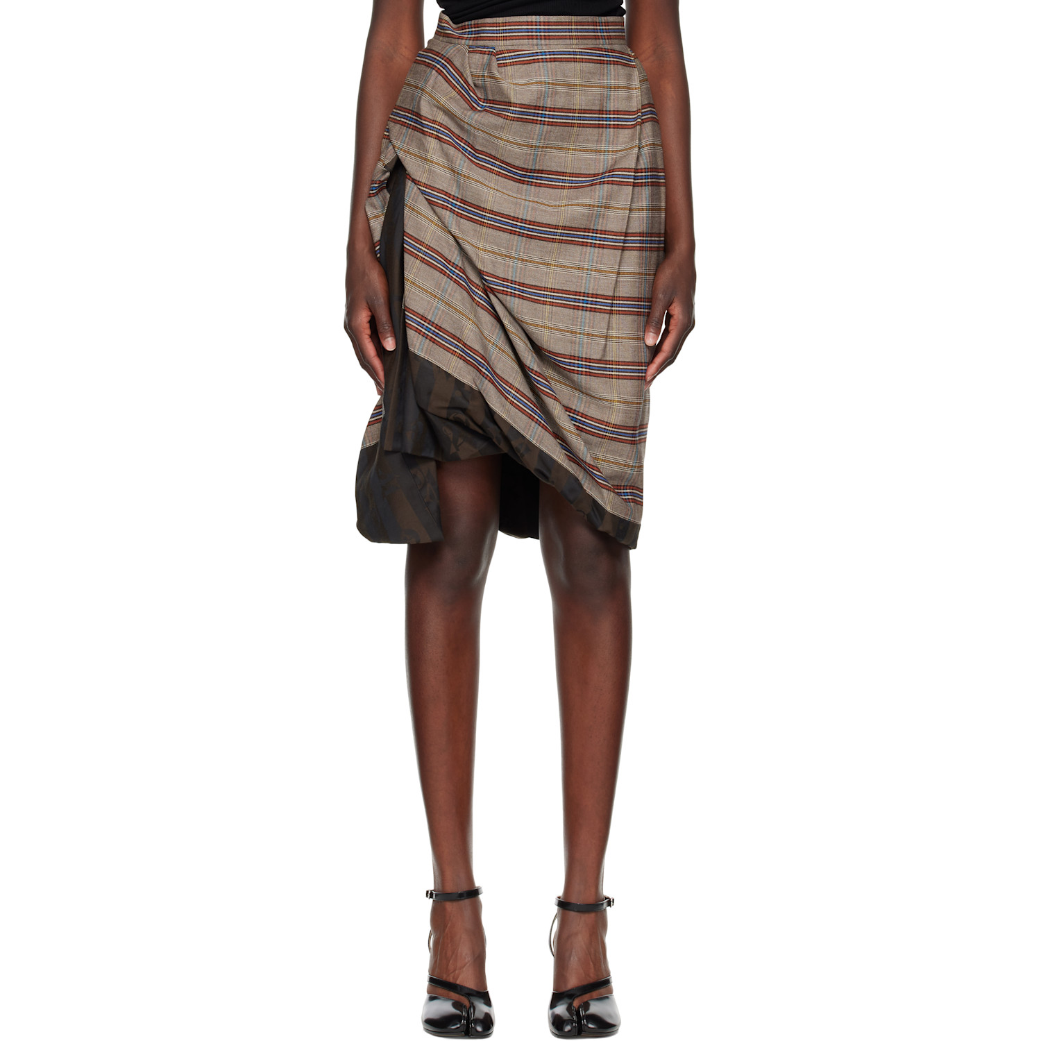 Vivienne Westwood Brown Zoey Midi Skirt