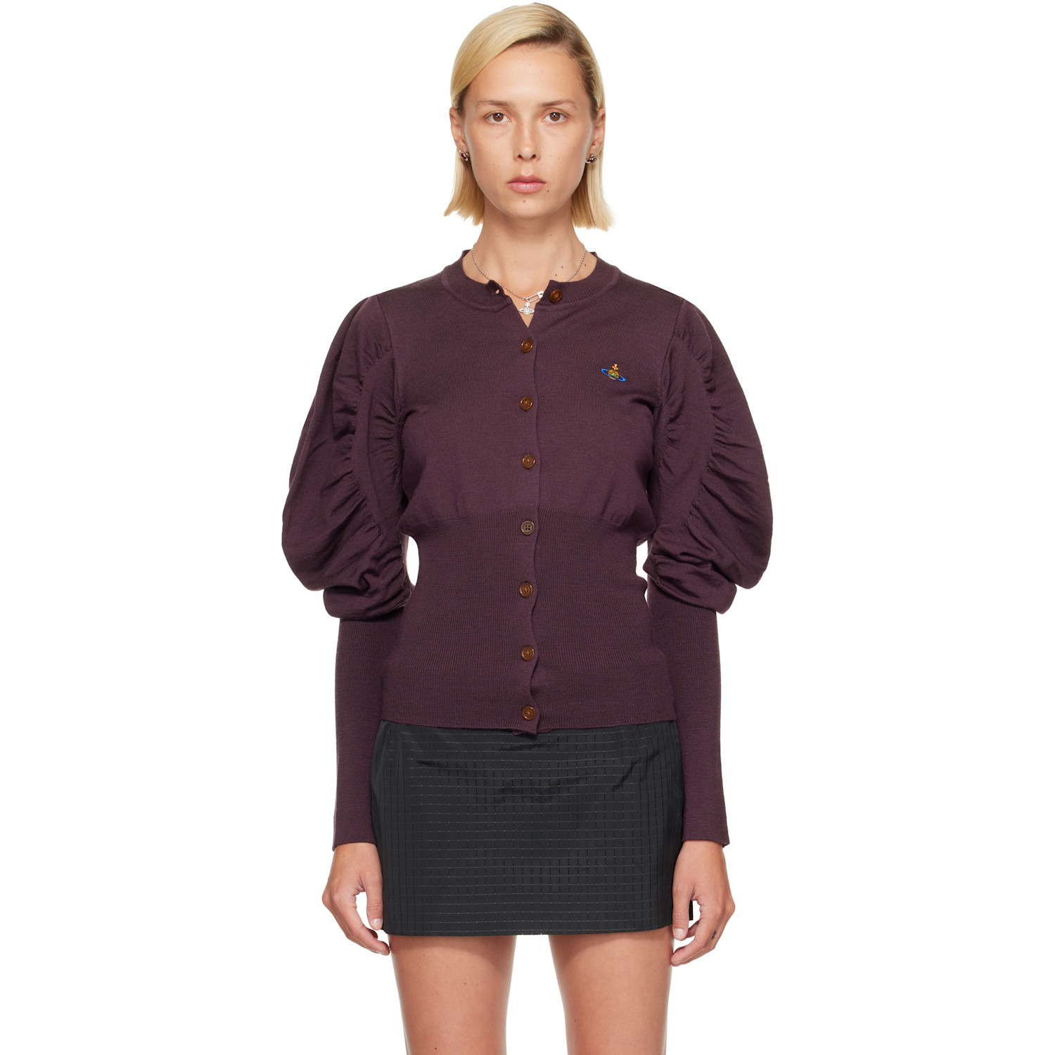 Vivienne Westwood Purple Eli Cardigan