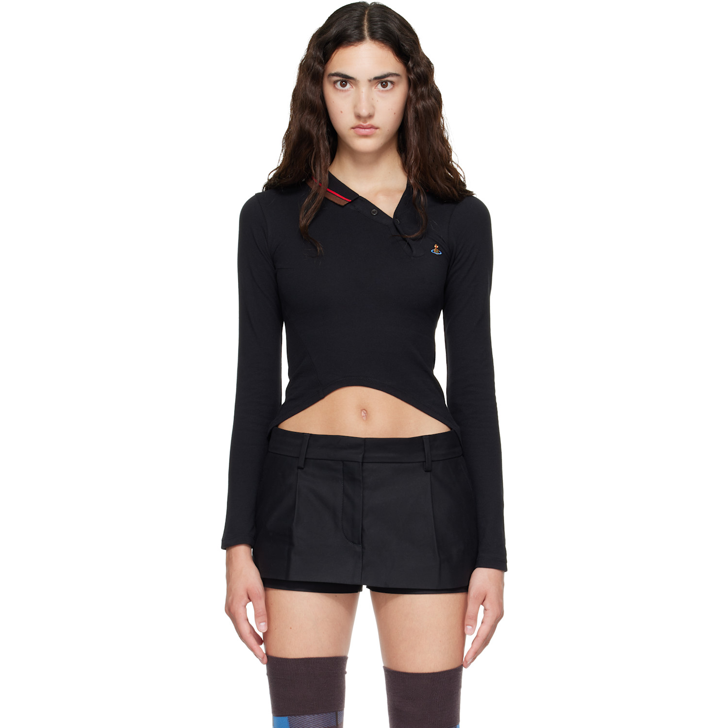 Vivienne Westwood Black LS Glory Polo