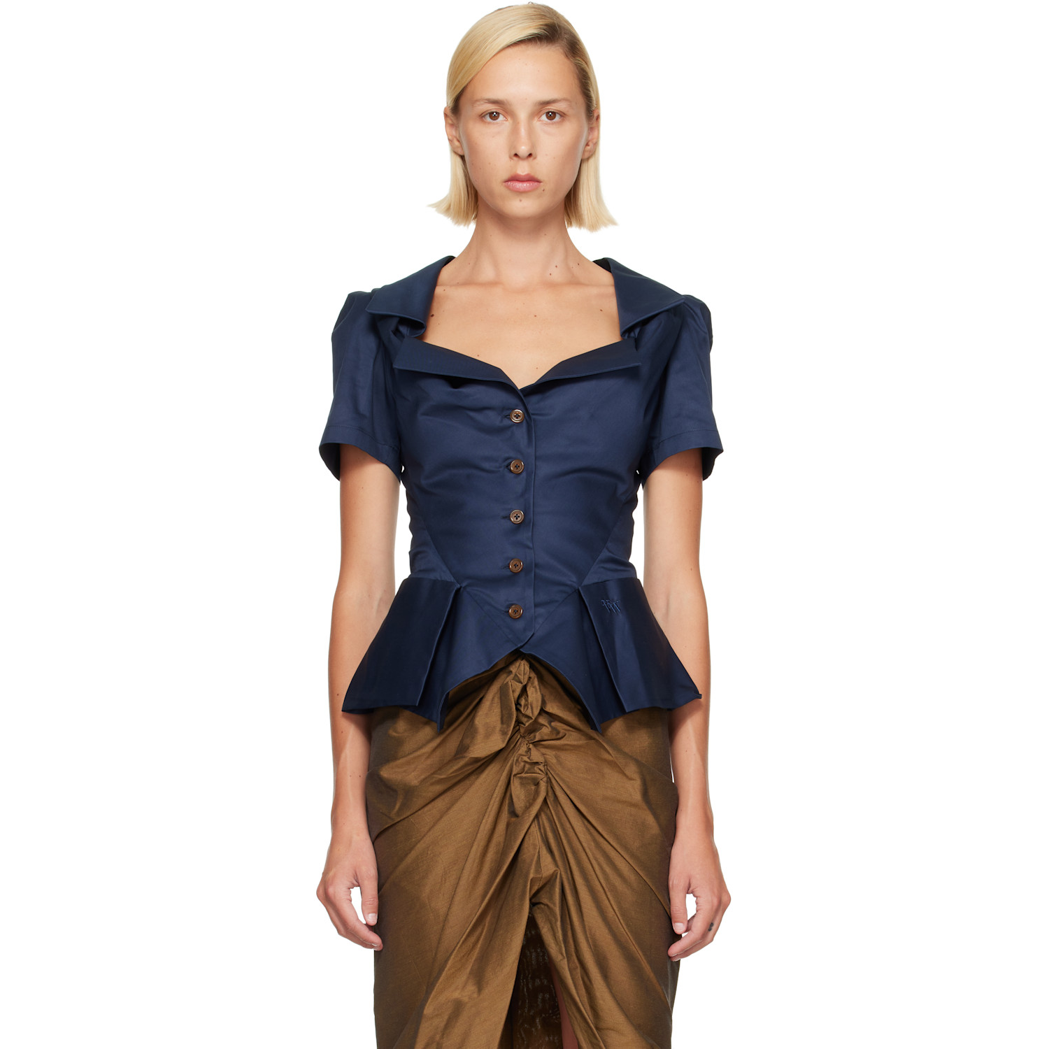 Vivienne Westwood Navy S/S Monday Shirt