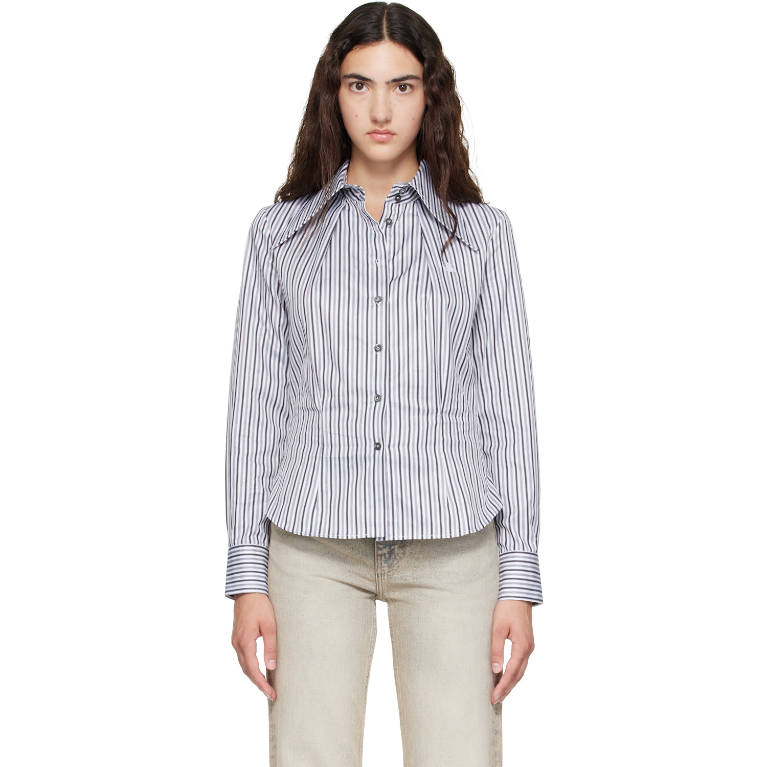 Vivienne Westwood Gray & White Violin Shirt