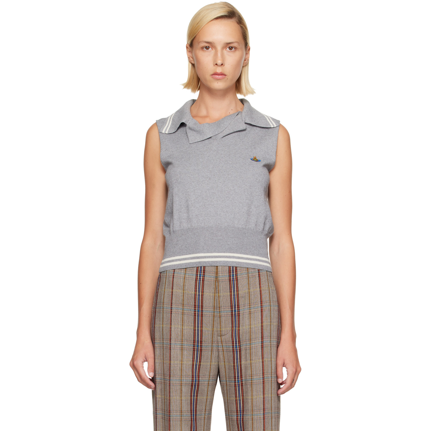 Vivienne Westwood Gray Doubletake Top