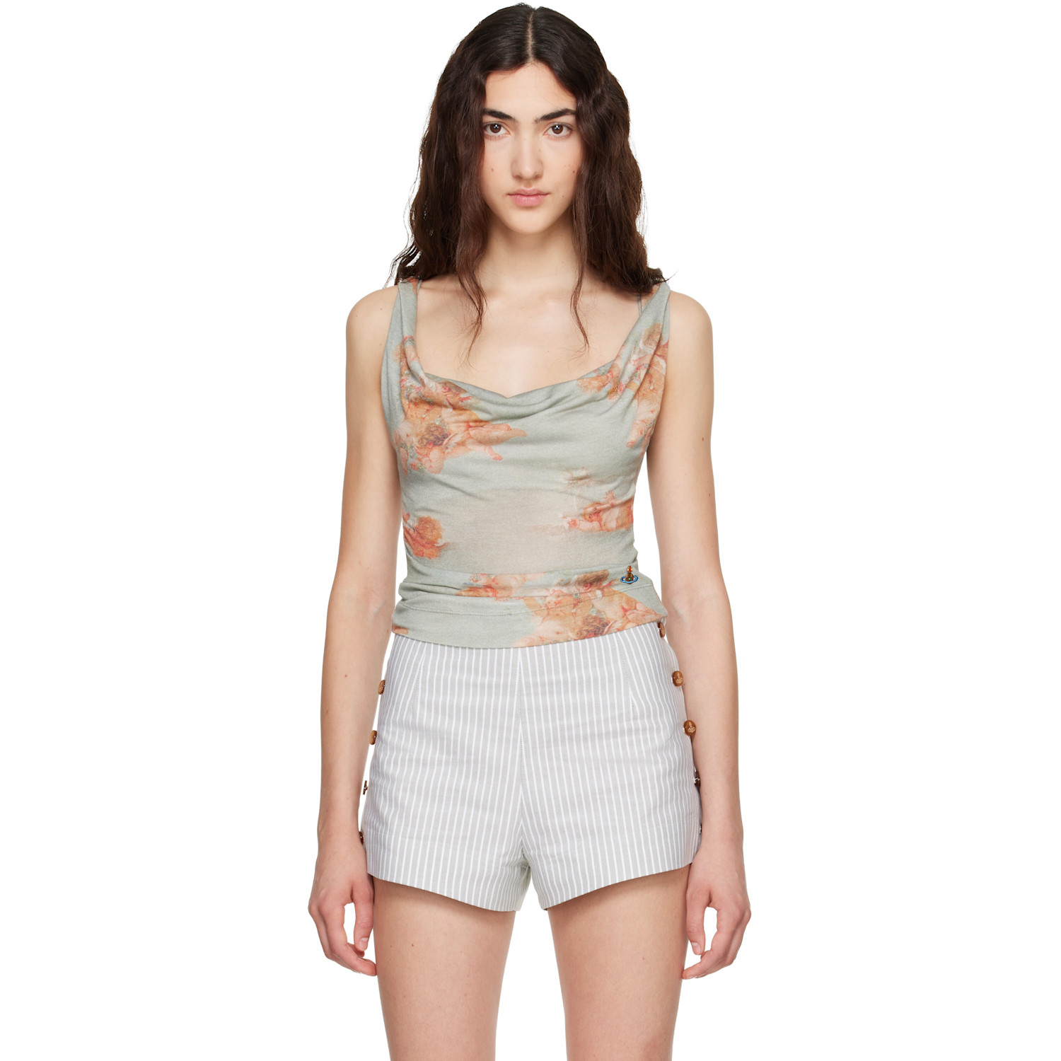Vivienne Westwood Green Anna Tank Top