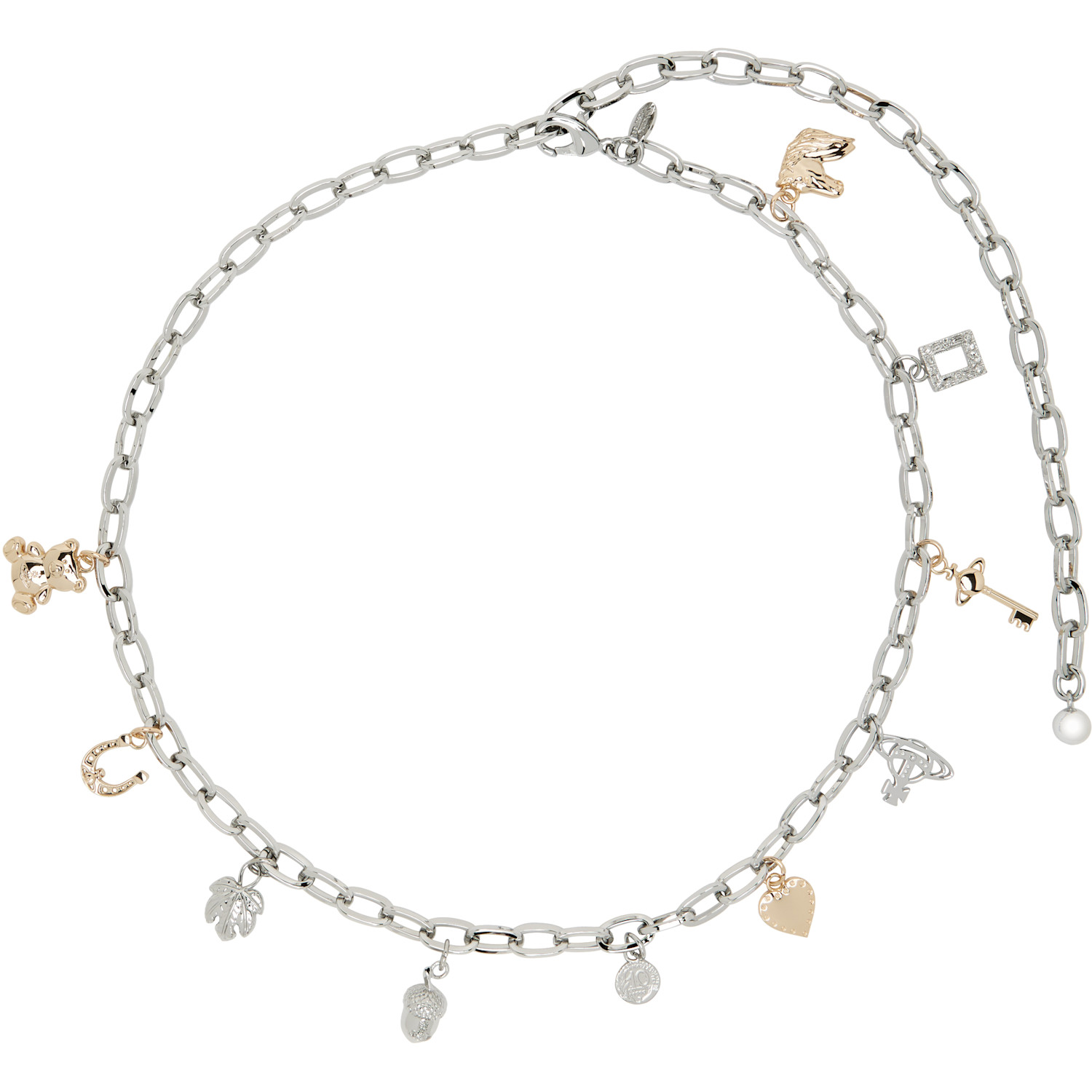 Vivienne Westwood Silver Multi Charm Belt