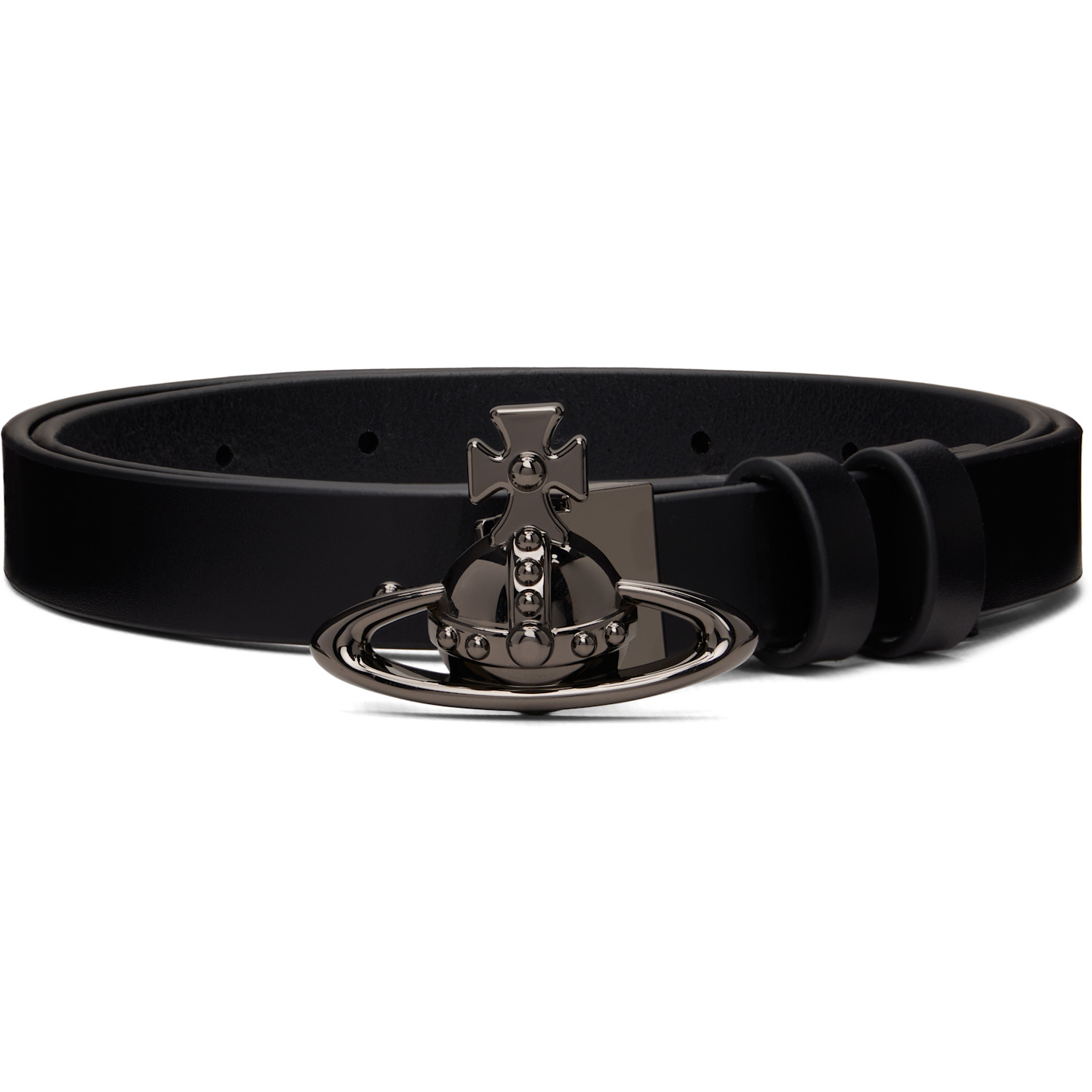 Vivienne Westwood Black Orb Buckle Belt