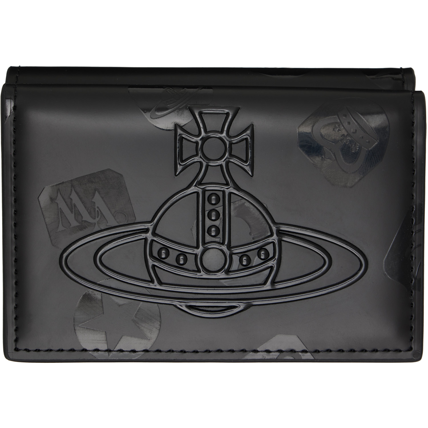 Vivienne Westwood Black Trifold Wallet