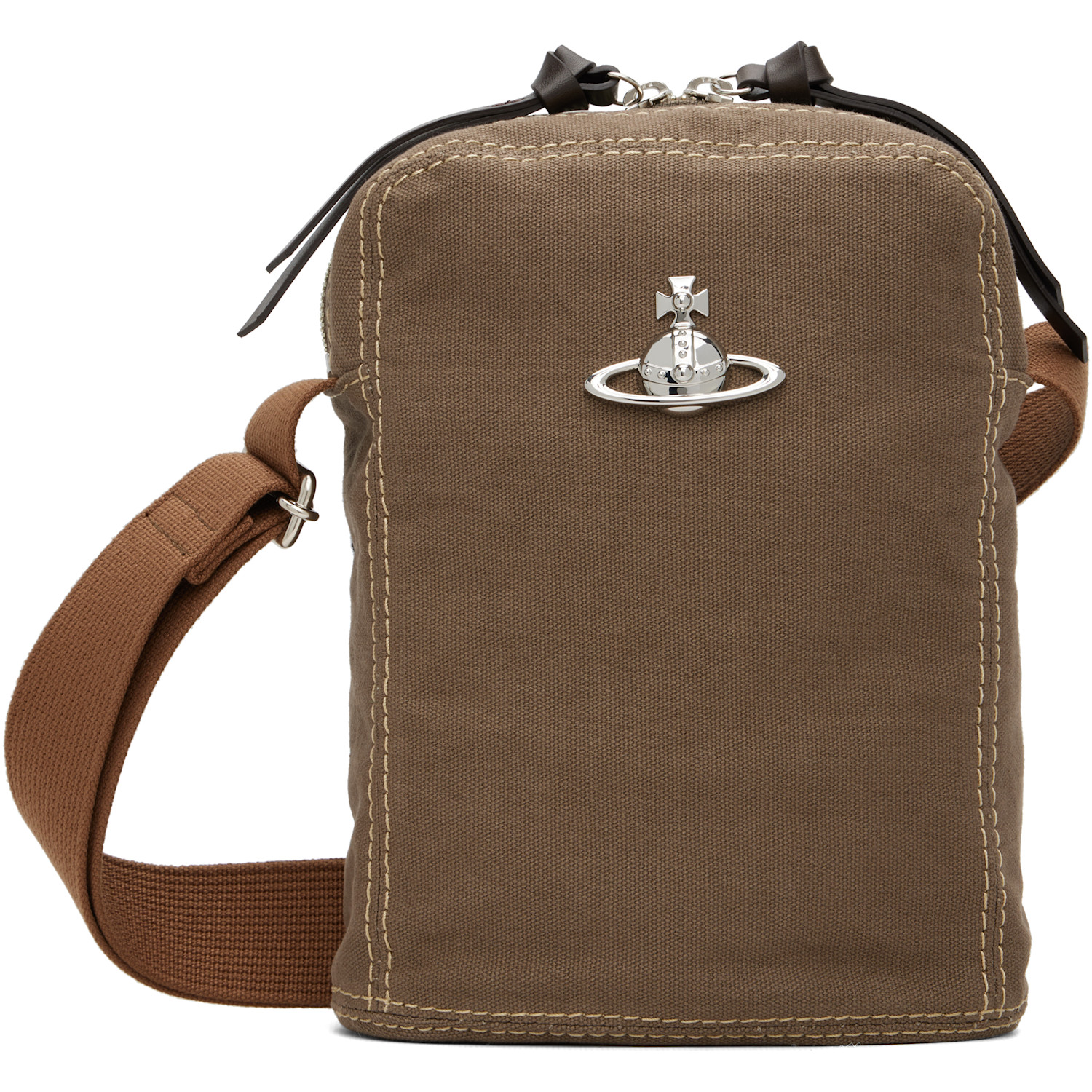 Vivienne Westwood Khaki Luke Crossbody Bag