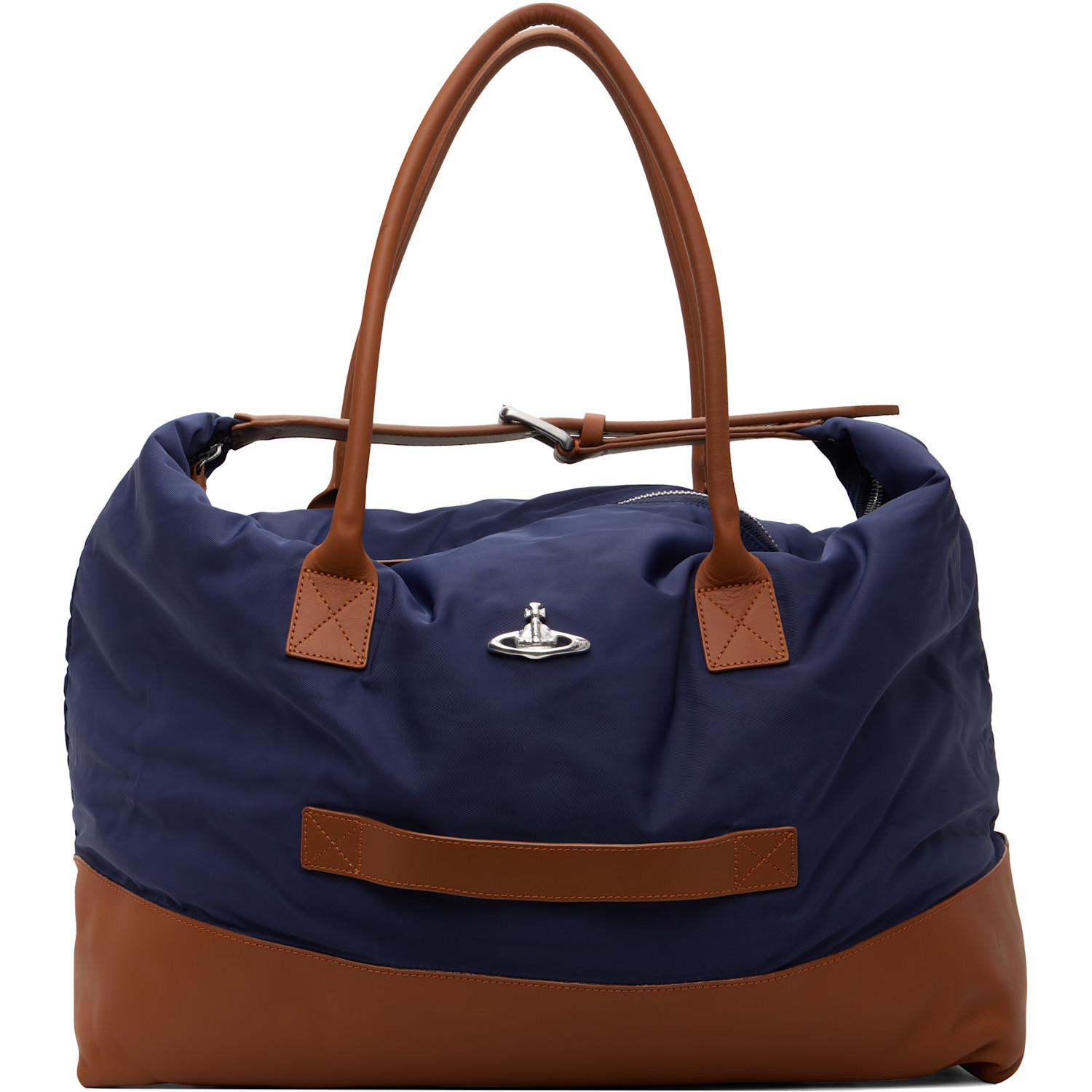 Vivienne Westwood Navy & Brown Sid Weekender Duffle Bag