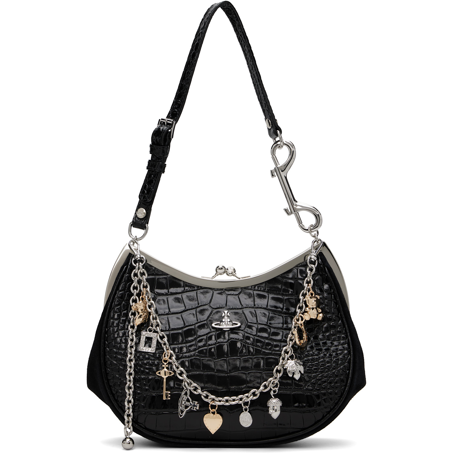Vivienne Westwood Black Charm Frame Purse