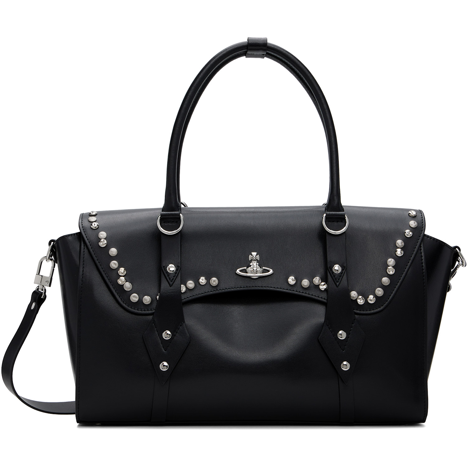 Vivienne Westwood Blcak Bettina Medium Hand Bag