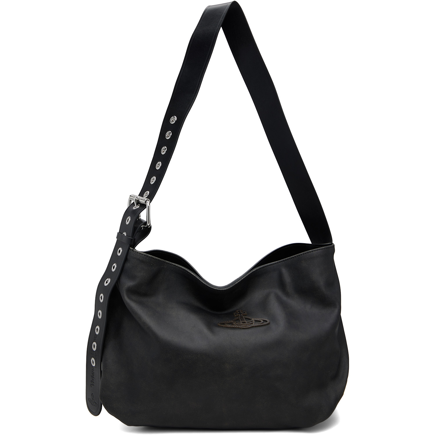 Vivienne Westwood Black Maxime Medium Shoulder Bag