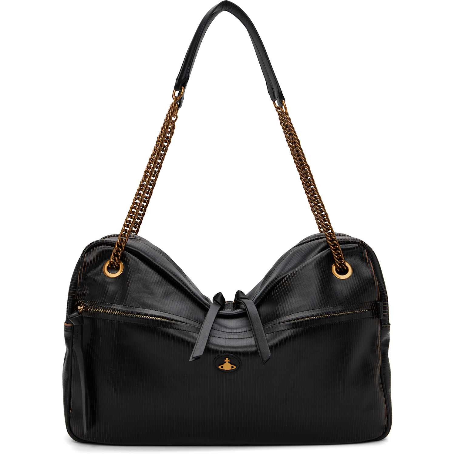 Vivienne Westwood Black Dolce Large Shoulder Bag