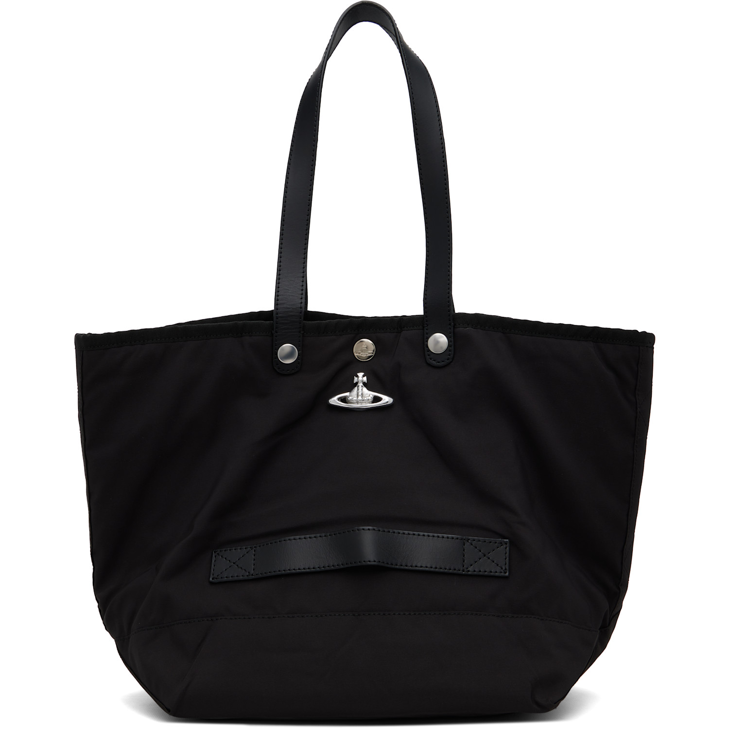 Vivienne Westwood Black Utility Small Shopper Tote