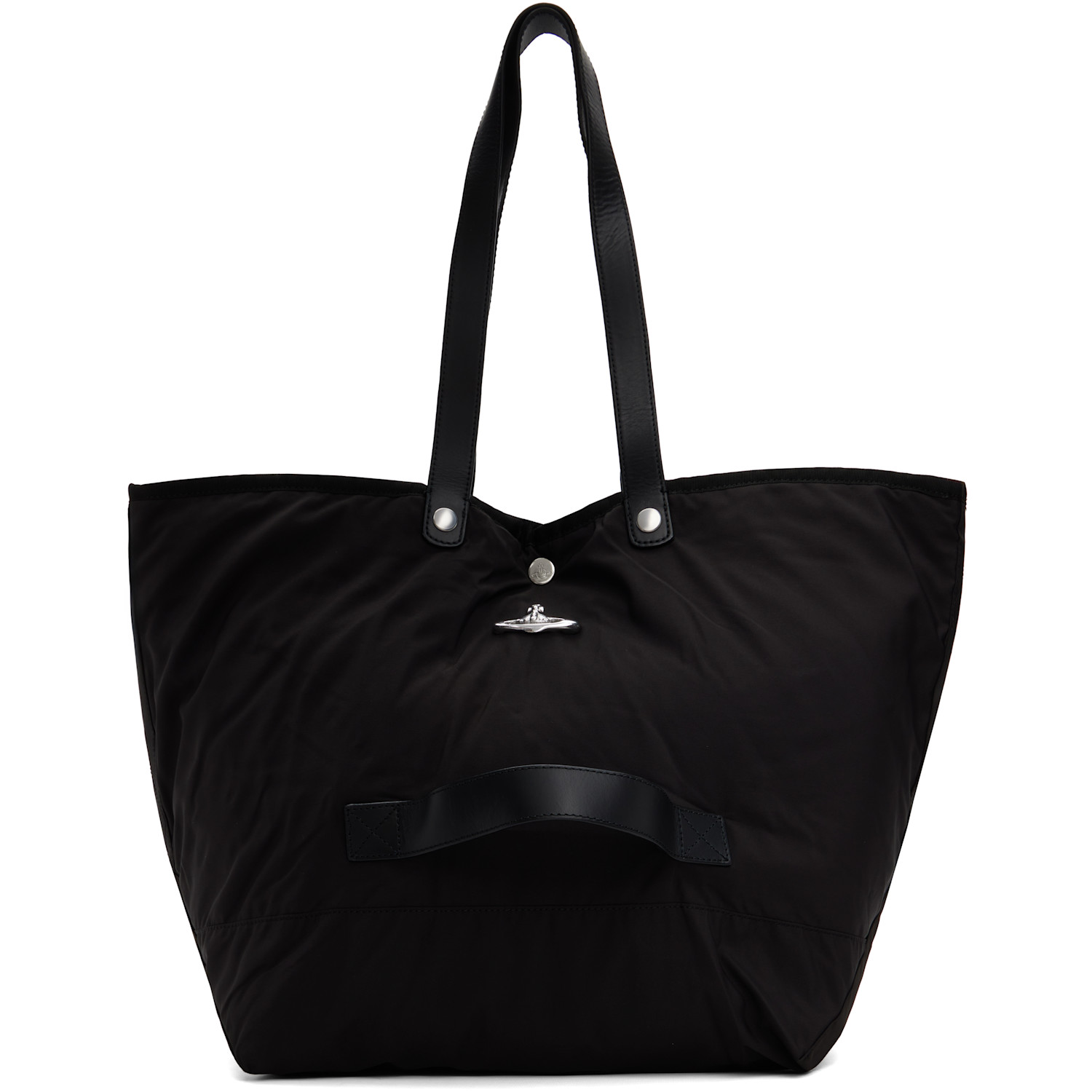 Vivienne Westwood Black Utility Shopper Tote